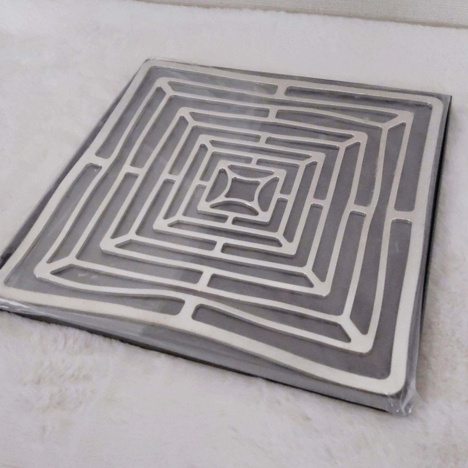 能作 かご 小物入れ KAGO スクエア L NOUSAKU 錫 新品未使用 Lサイズ