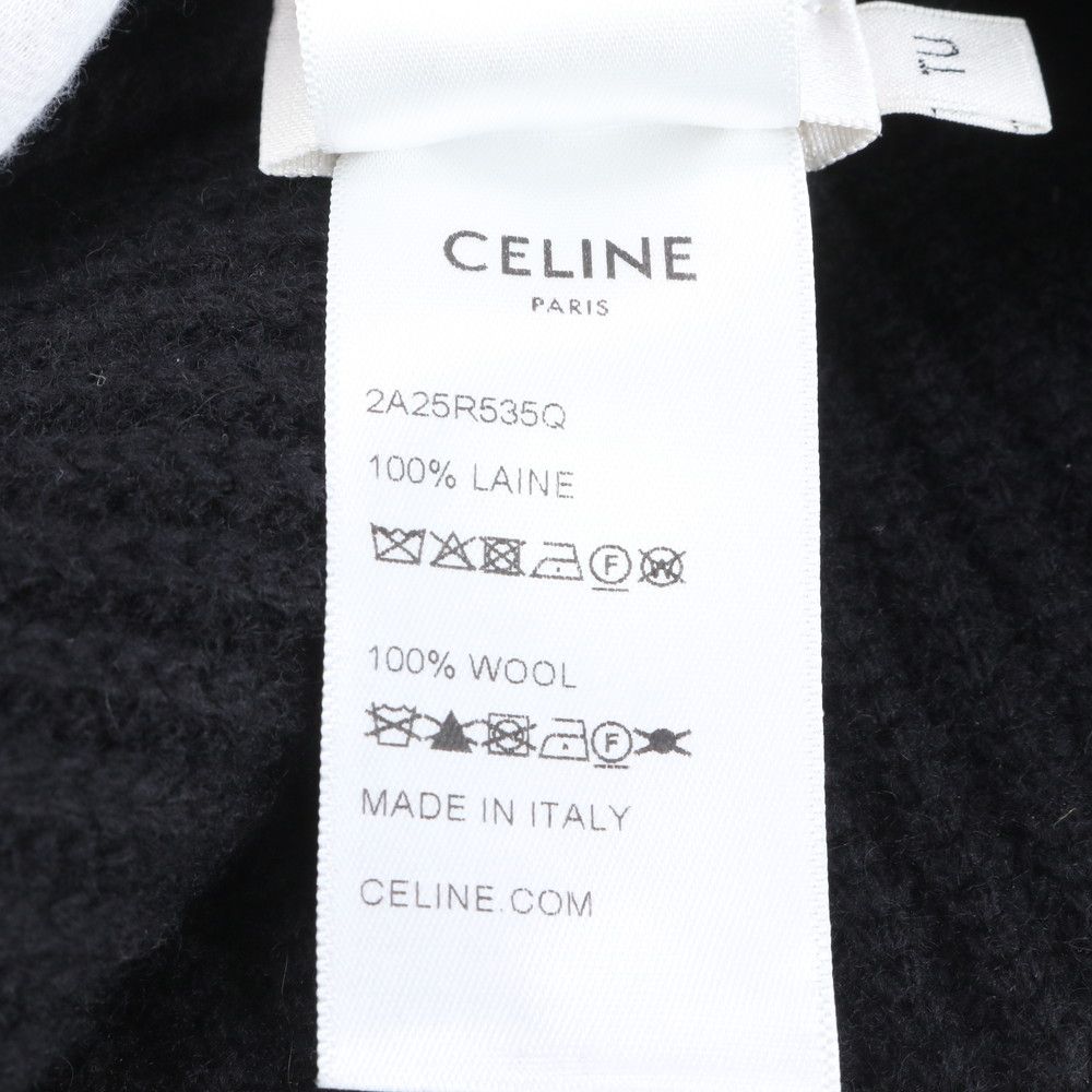 CELINE ロゴエンブロイダリー ニット帽 2A25R535Q.38 CELINE セリーヌ ロゴエンブロイダリー ニットキャップ ニット帽