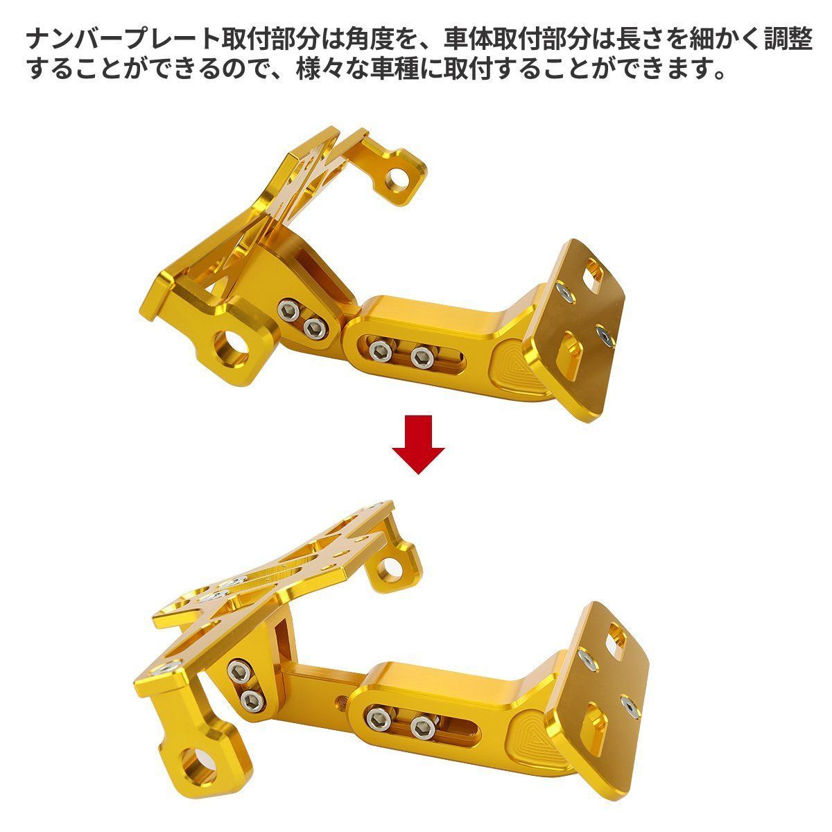 ナンバーステー フェンダーレス 汎用 アルミ CNC 削り出し ウインカーステー付 S-335 大きな割引 - 外装パーツ