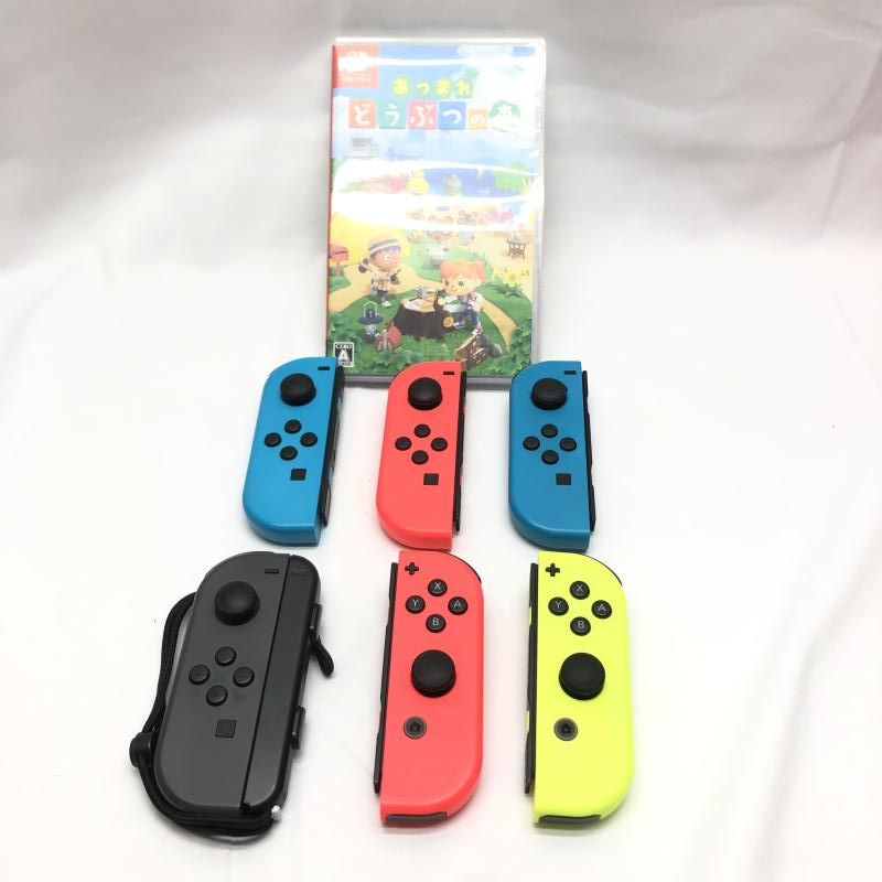 ｹﾞｰﾑOP ジャンク ニンテンドースイッチ Joy-Con6個 コントローラー あつまれどうぶつの森 18 240018388865