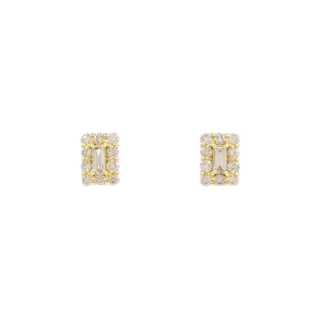 新品】K18YG ダイヤモンド ピアス 0.40CT - メルカリ