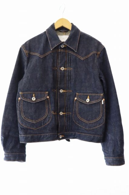 SUGARHILL シュガーヒル CLASSIC DENIM JACKET シンチバック エルボ―パッチ テーラードスリーブ クラッシック デニム ジャケット CLASS01 3 インディゴ ブランド古着ベクトル 中古 241229
