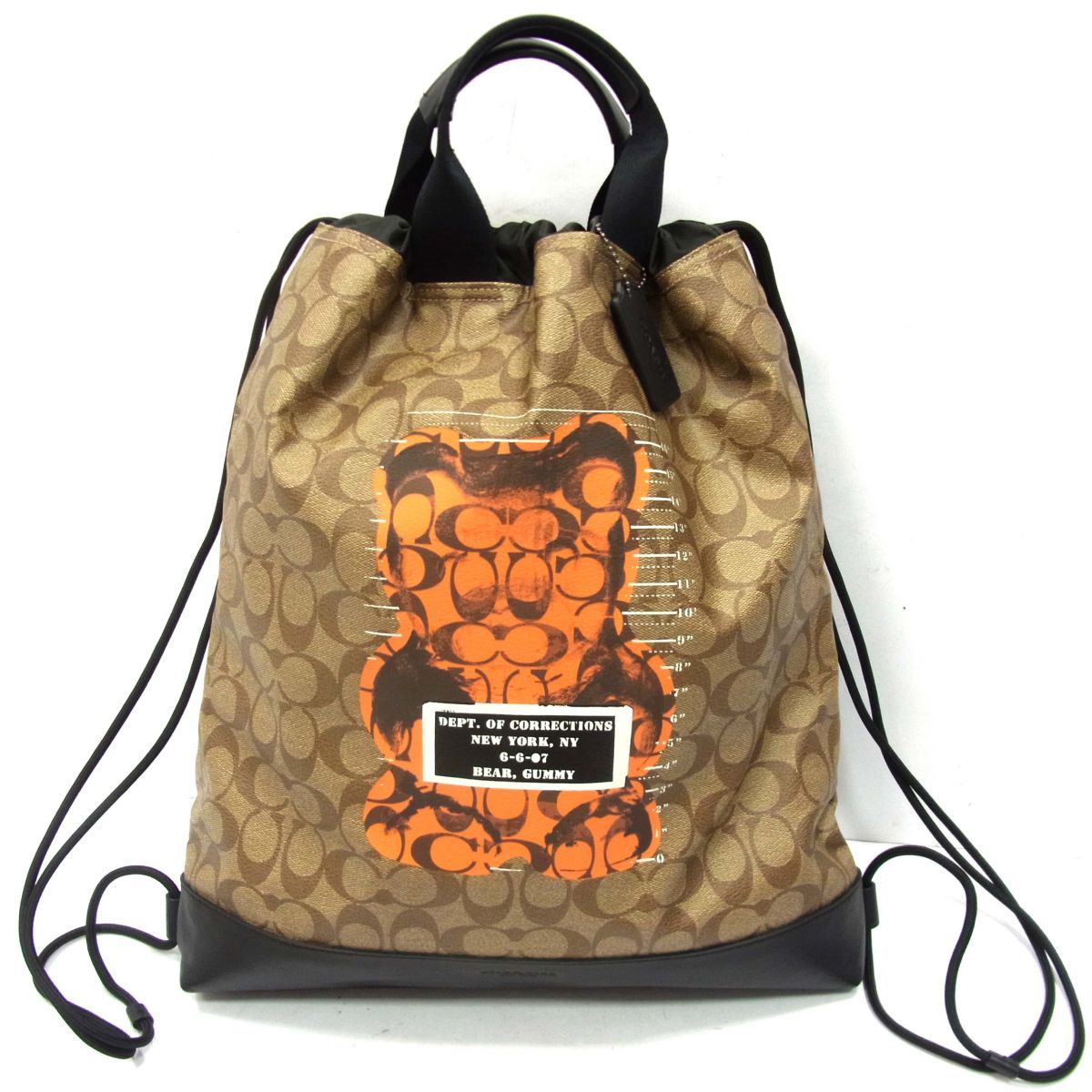美品◇COACH×GUMMY BEAR ナップザック リュックサック