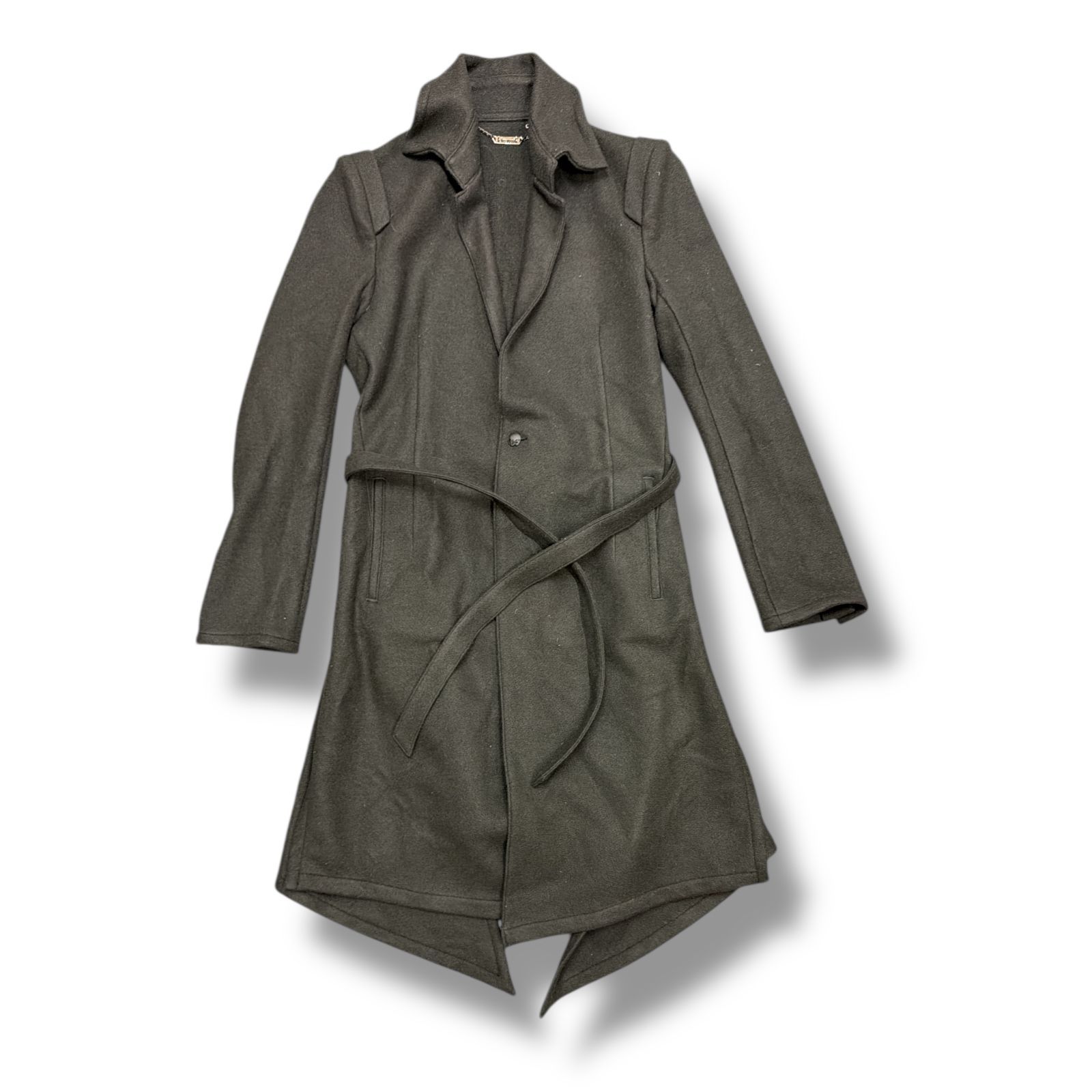 参考上代59,400円 kiryuyrik 22AW Knit Melton Stand Collar Flare Jacket ニットメルトンスタンドカラージャケット コート キリュウキリュウ KO-HJ37-102 アイボリー M （3388M） 参考上代59400円 kiryuyrik 22AW Knit Melton Stand Collar Flare