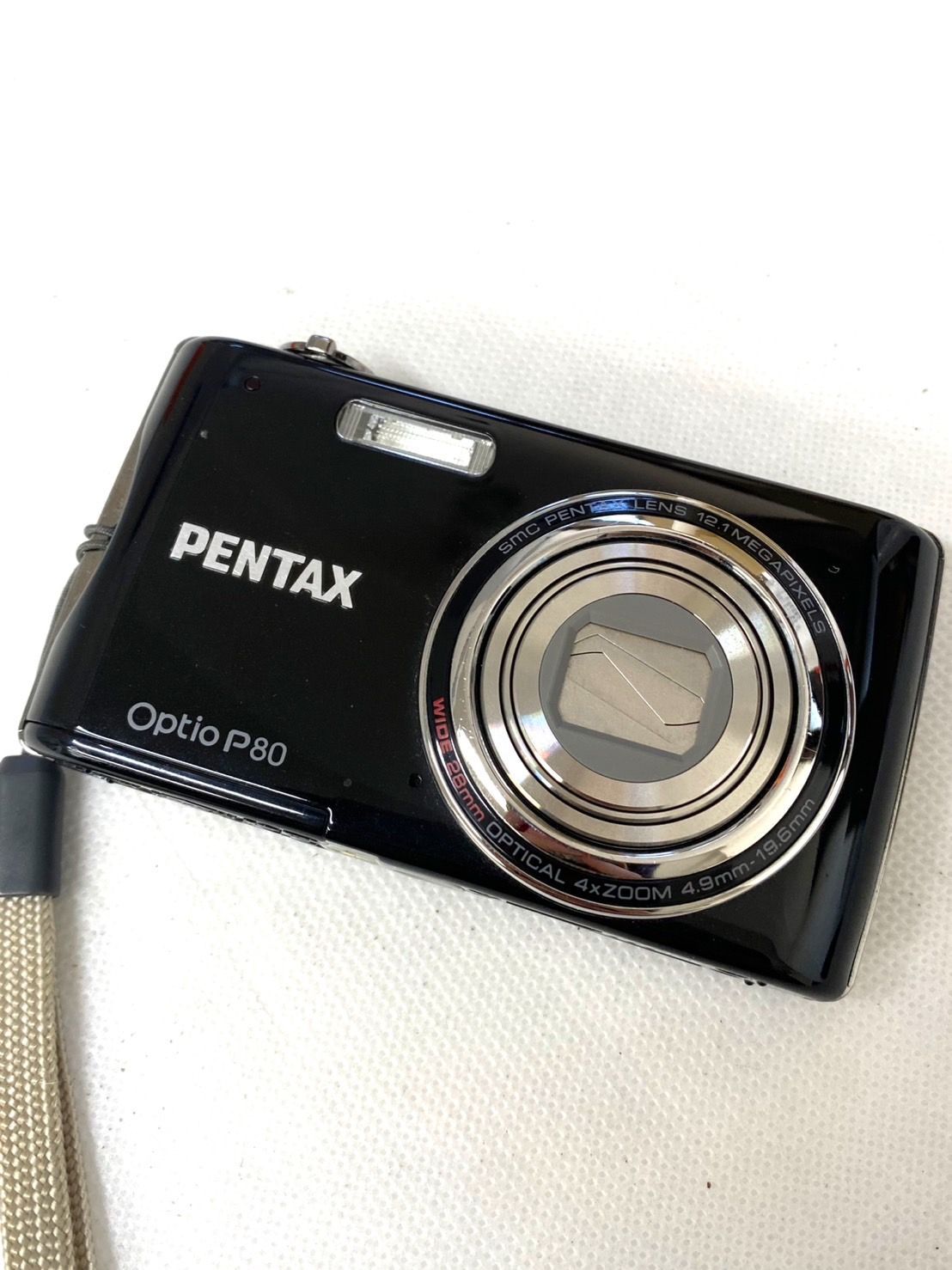 PENTAX Optio P80 コンパクトデジタルカメラ 美品 動作確認済み 美品 PENTAX ペンタックス デジタルカメラ Optio P80 黒