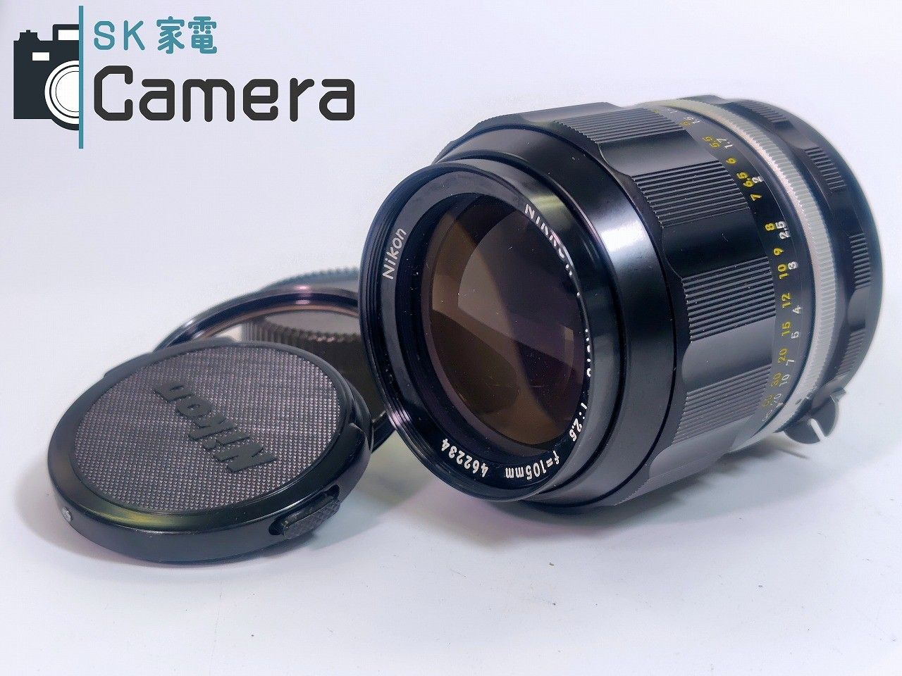 Nikon NIKKOR P Auto 105mm F2.5 非Ai 付属品3点 Nikon 非Ai NIKKOR-P Auto 105mm F/2.5 単焦点レンズ – 山田写真機店