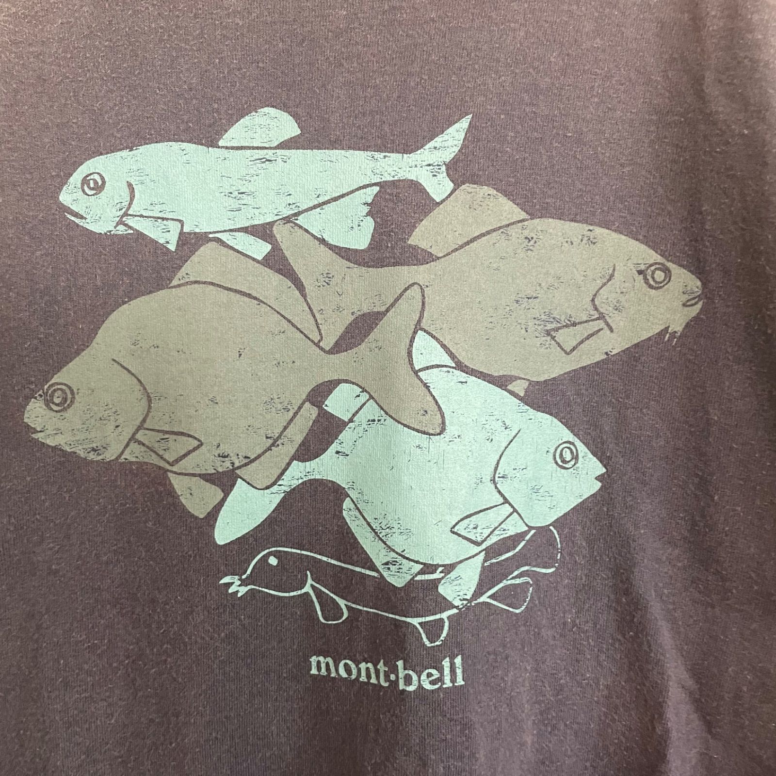 montbell(モンベル) プリントTシャツ 魚 アウトドア Mサイズ - メルカリ