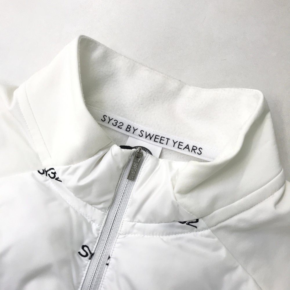 サイズ：L SY32 BY SWEET YEARS GOLF エスワイサーティトゥ SYG-23A41 ハーフジップ中綿ジャケット  ホワイト系 [240101419596] ゴルフウェア メンズ ストスト thirdwave-365sports_s3wrnsyg-