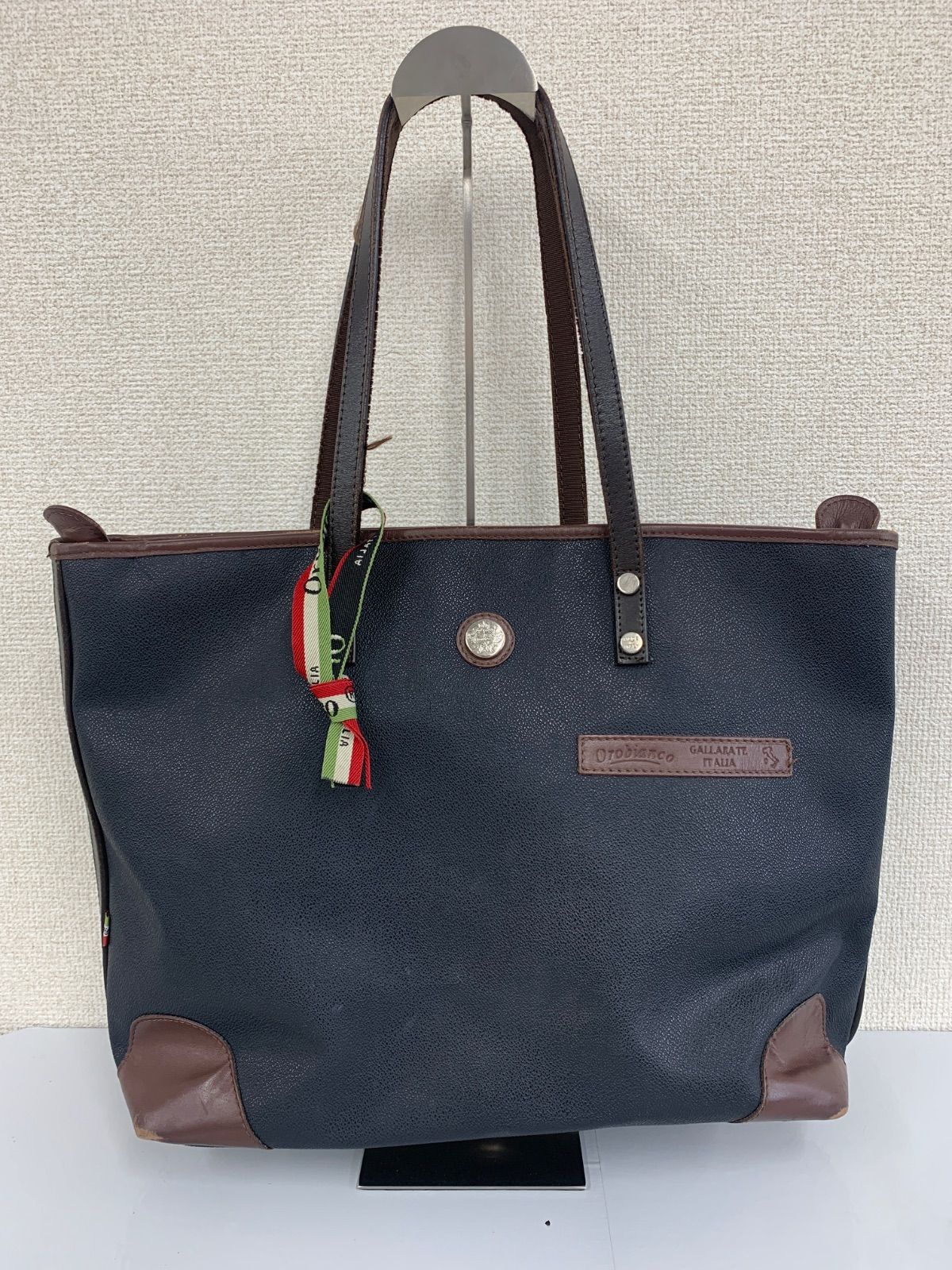 【お値下げ不可】オロビアンコ ビジネスバッグ ブラック【新品・未使用(難あり)】 ☆ 傷あり オロビアンコ orobianco トートバッグ レザー 黒
