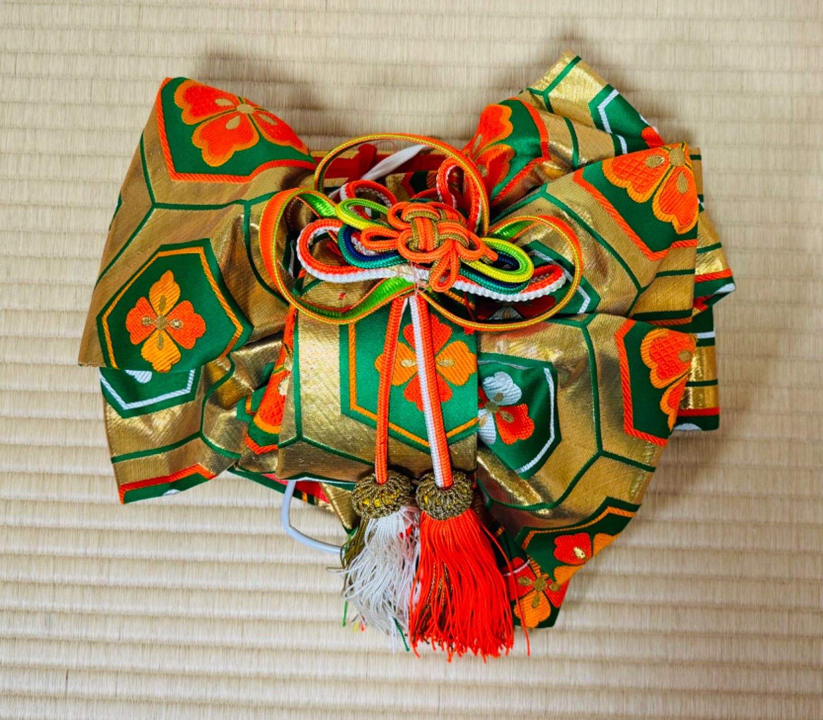 七五三　7歳　お着物セット　ハンドメイド　作り帯 七五三 作り帯 ハンドメイド④