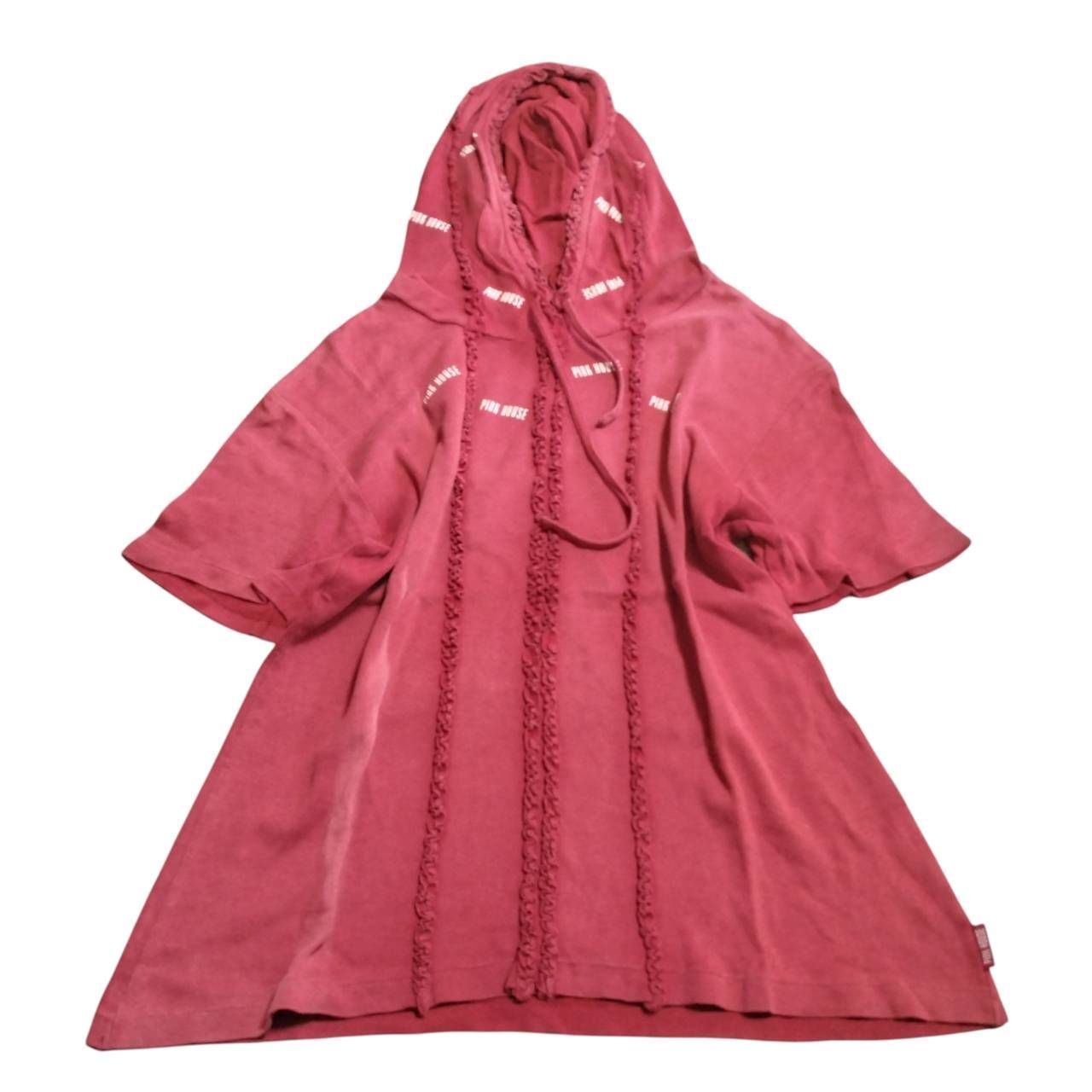 Z1425 PINK HOUSE ピンクハウス 訳アリ 綿フリルパーカー