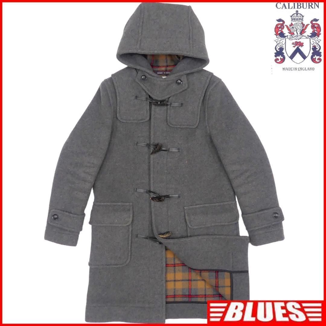 ✨極美品✨カリバーン ダッフルコート チェック 水牛 トグル 英国製 キャメル 171-902309270570_1.jpg
