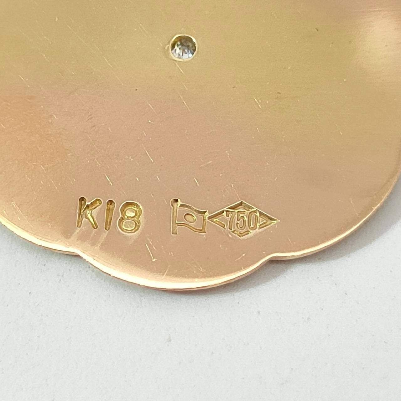 18金 K18 男女兼用 造幣局 ネックレストップ 2.24ｇ D175