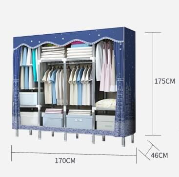 高評価の ワードローブ カバー付き クローゼット 大容量 ハンガーラック 衣類収納 布製衣類クローゼット収納オーガナイザー 吊り下げレ 成長