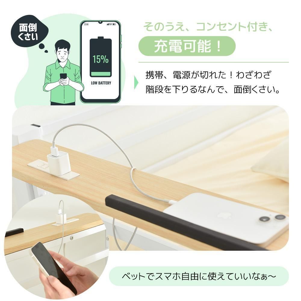 システムベット ロフトベッド シングル コンセント付 収納付き 耐荷重150kg Amazon｜システムベット ロフトベッド シングル コンセント付き