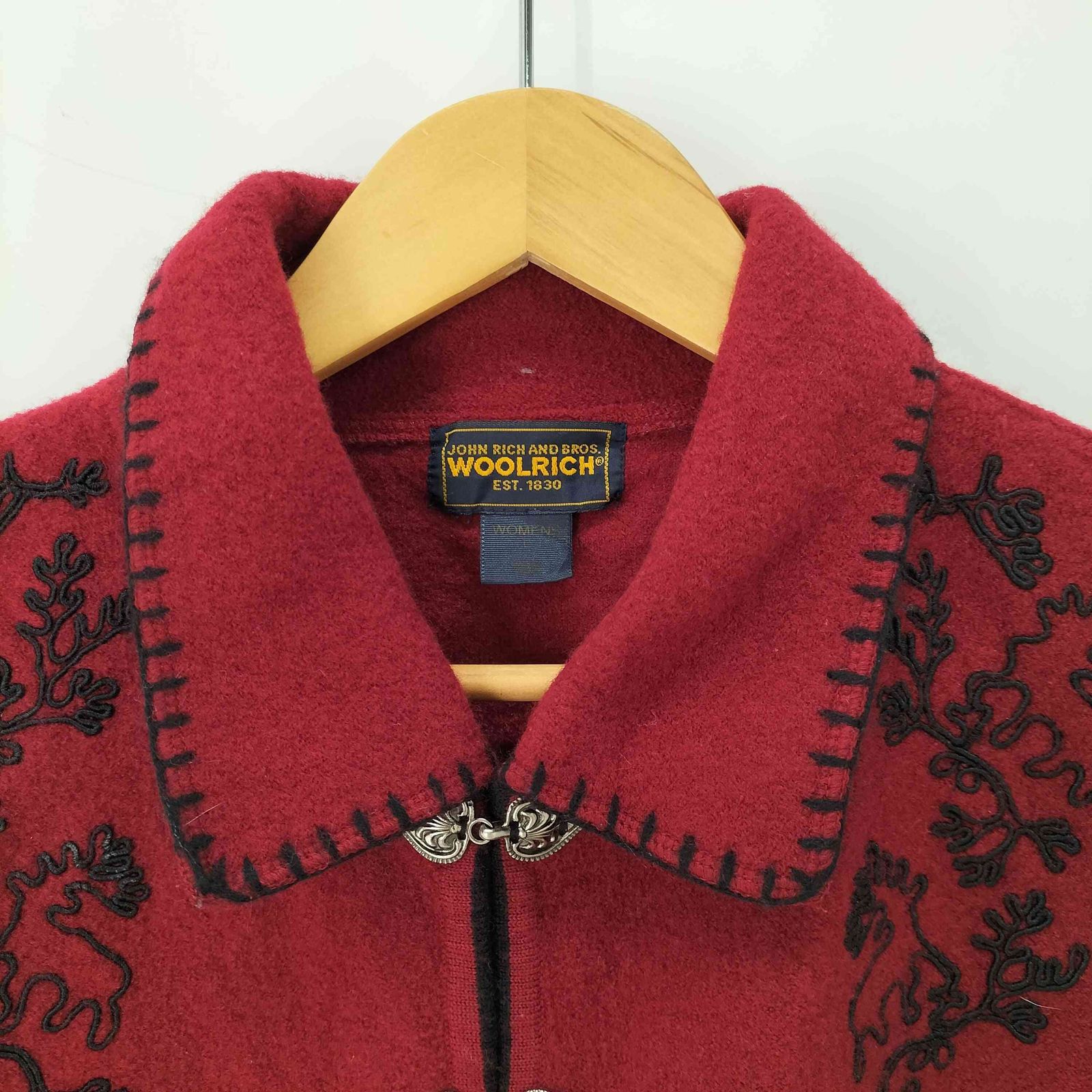 ウールリッチ WOOLRICH アニマル刺繍 チロリアン ニットベスト