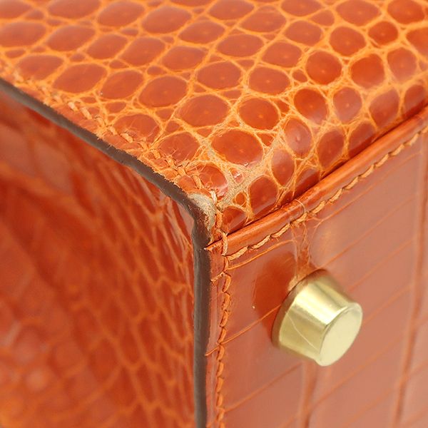 エルメス HERMES 2WAYバッグ ケリー25 外縫い ポロサス オレンジ エルメス HERMES 2WAYバッグ ケリー25 外縫い ポロサス オレンジ