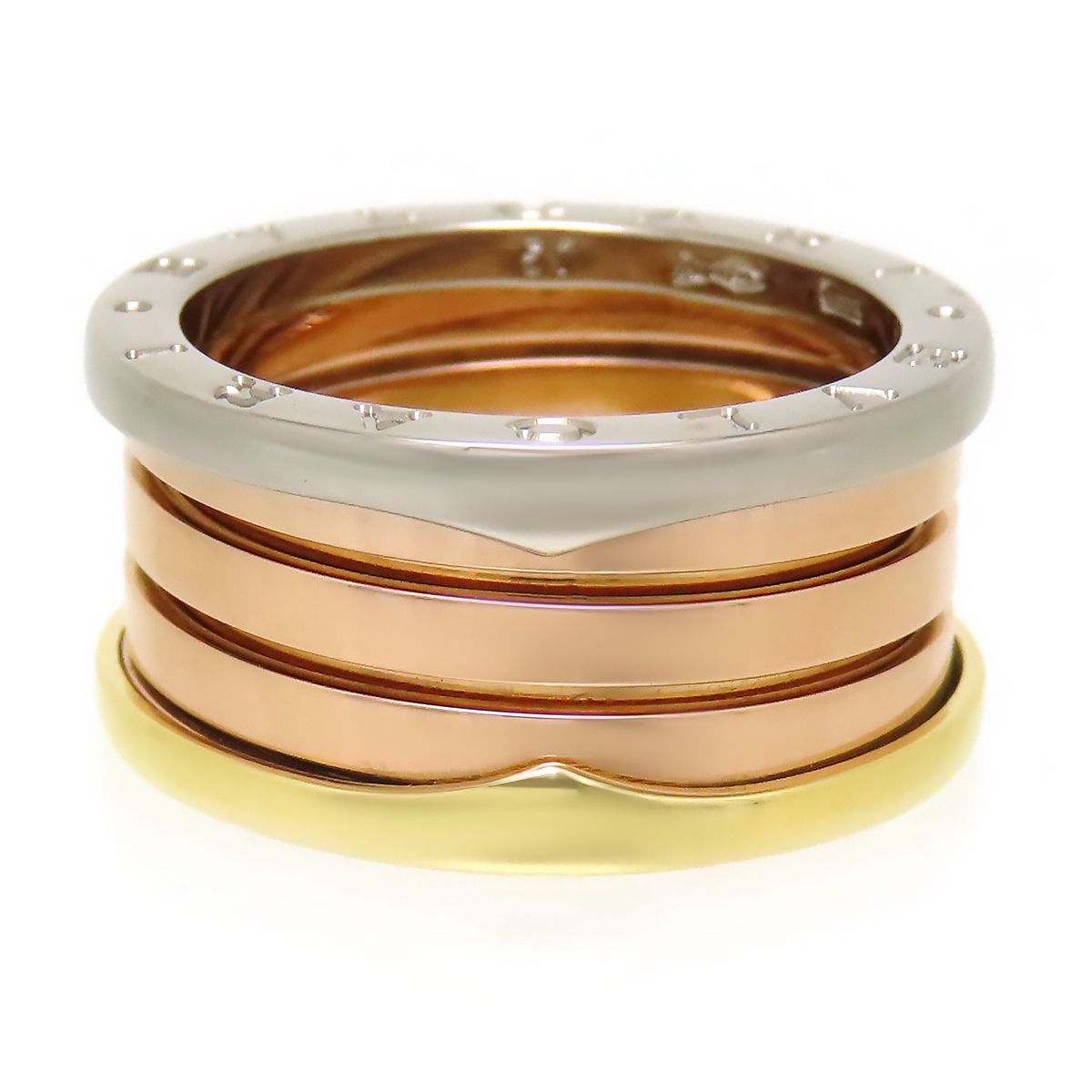  ブルガリ ビーゼロワン パーフェクトミステイク リング M 57 Au 750 K 18 YG WG PG ユニセックス BVLGARI ジュエリー リング 指輪 アクセサリー