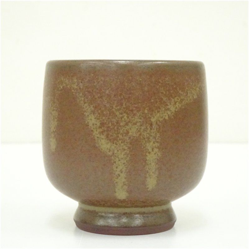 三浦小平ニ】人間国宝ぐい呑み茶碗5個セット 新潟佐渡無名異焼