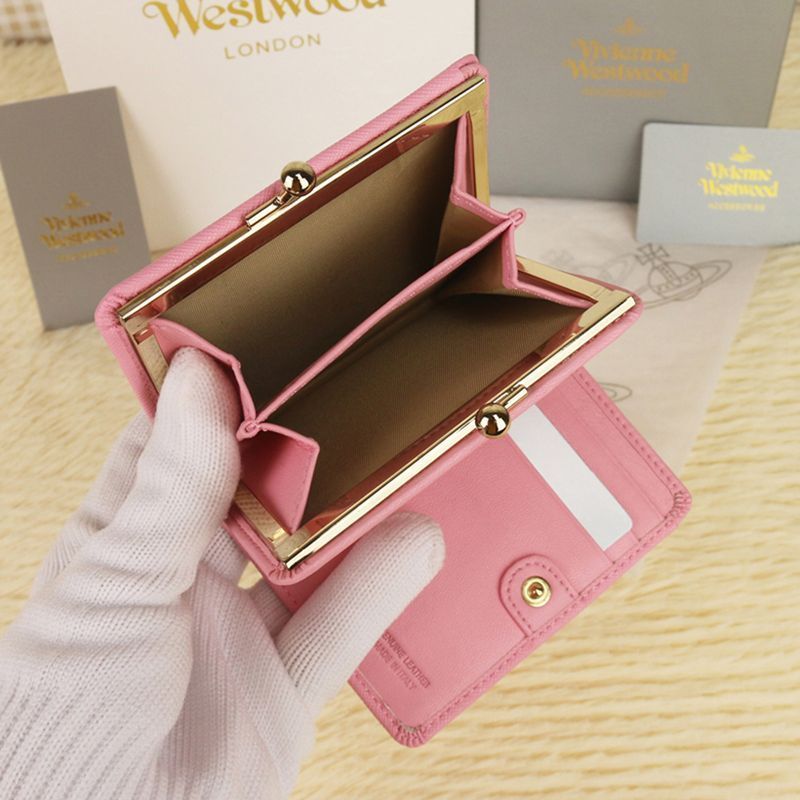 新品 ヴィヴィアンウエストウッド 二つ折り財布 がま口 Vivienne