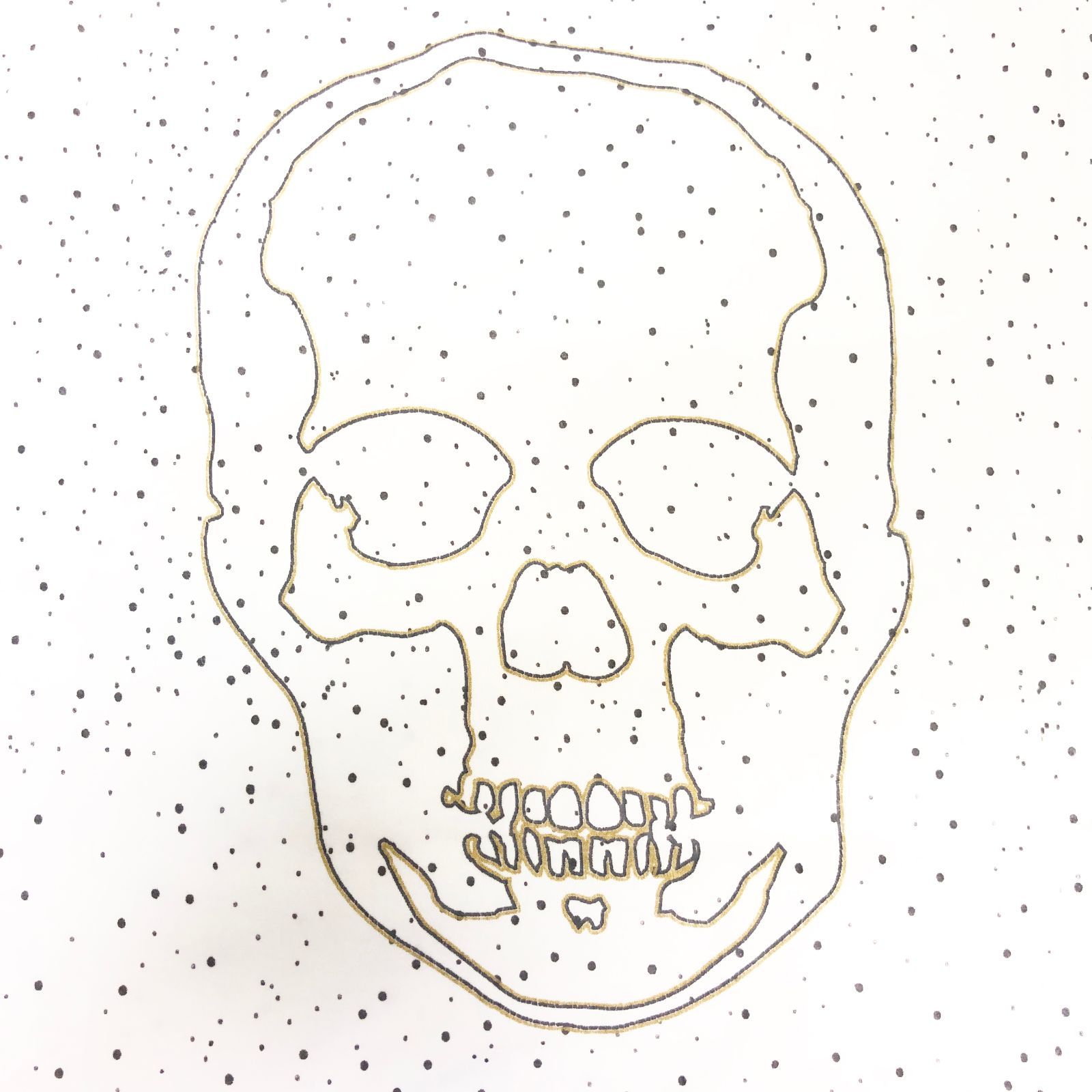 lucien pellat-finet ルシアンペラフィネ Dot Pattern Back Skull