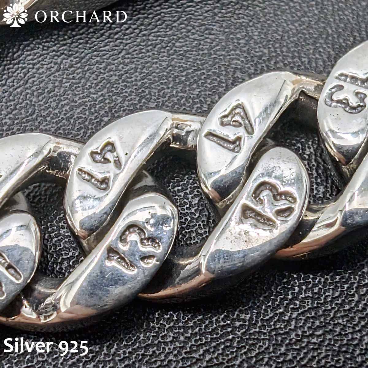 SILVER925シルバー925 喜平ブレスレット　刻印有 シルバー925 喜平ブレスレット 22cm ナンバー刻印 メンズ レディース