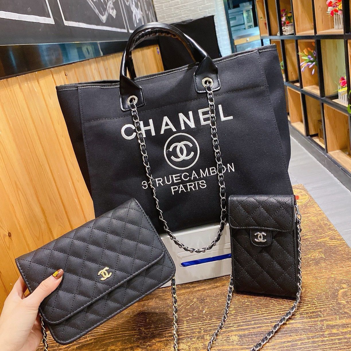 ☆極美品☆ CHANEL シャネル ショルダーバッグ ハンドバッグ 3点セット トートバッグ - メルカリ