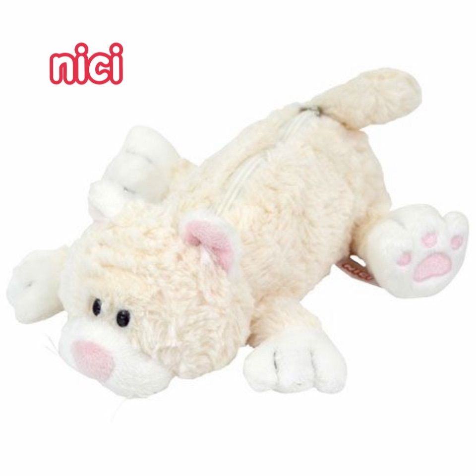 新品未使用品 NICI ニキ　シロネコ　フィギュアポーチ ぬいぐるみ 完売品】 NICI ニキ フィギュア ポーチ シロネコ - メルカリ