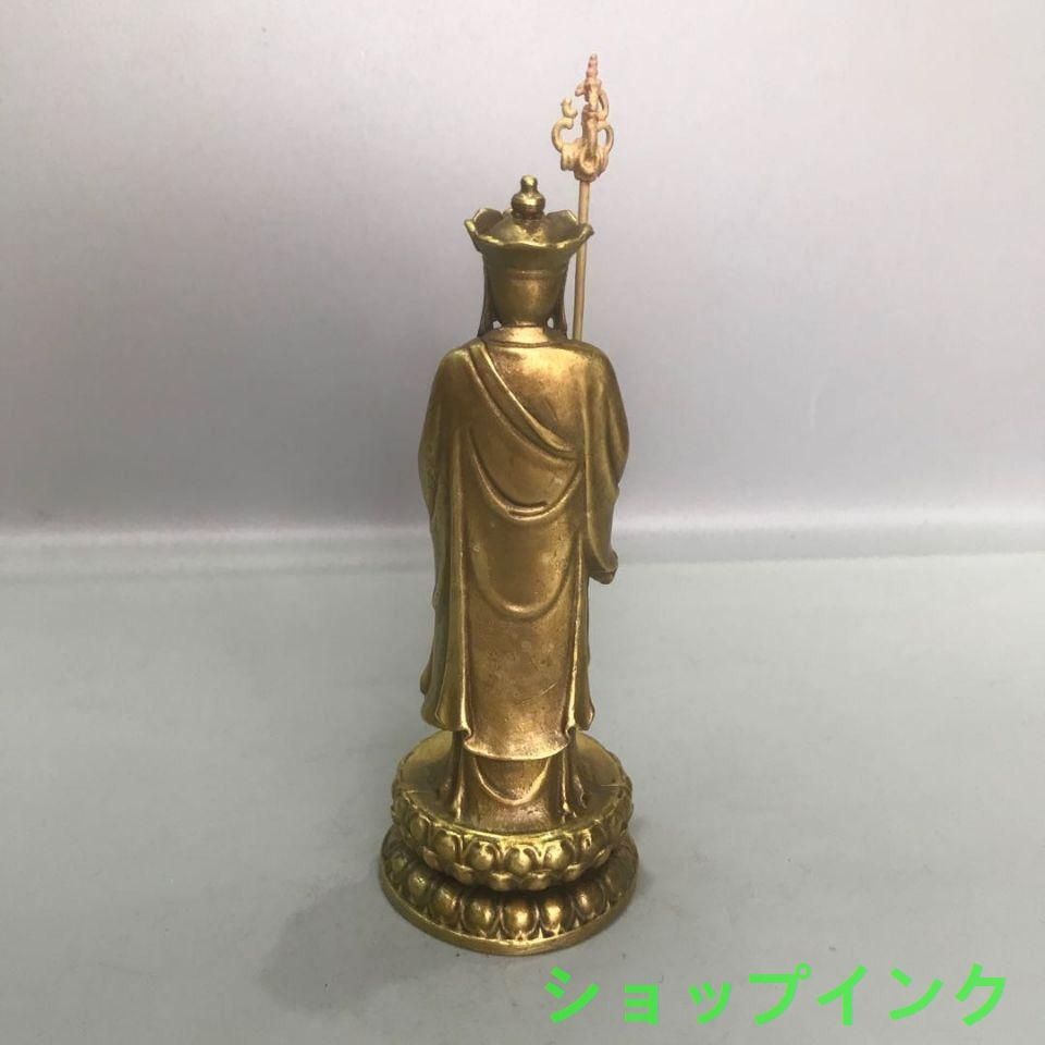 仏教美術 仏像 地蔵王仏像 銅製 銅器 工芸品 美術品 置物 仏教美術 仏像 地蔵王仏像 銅製 銅器 工芸品 美術品 置物 | 金属工芸