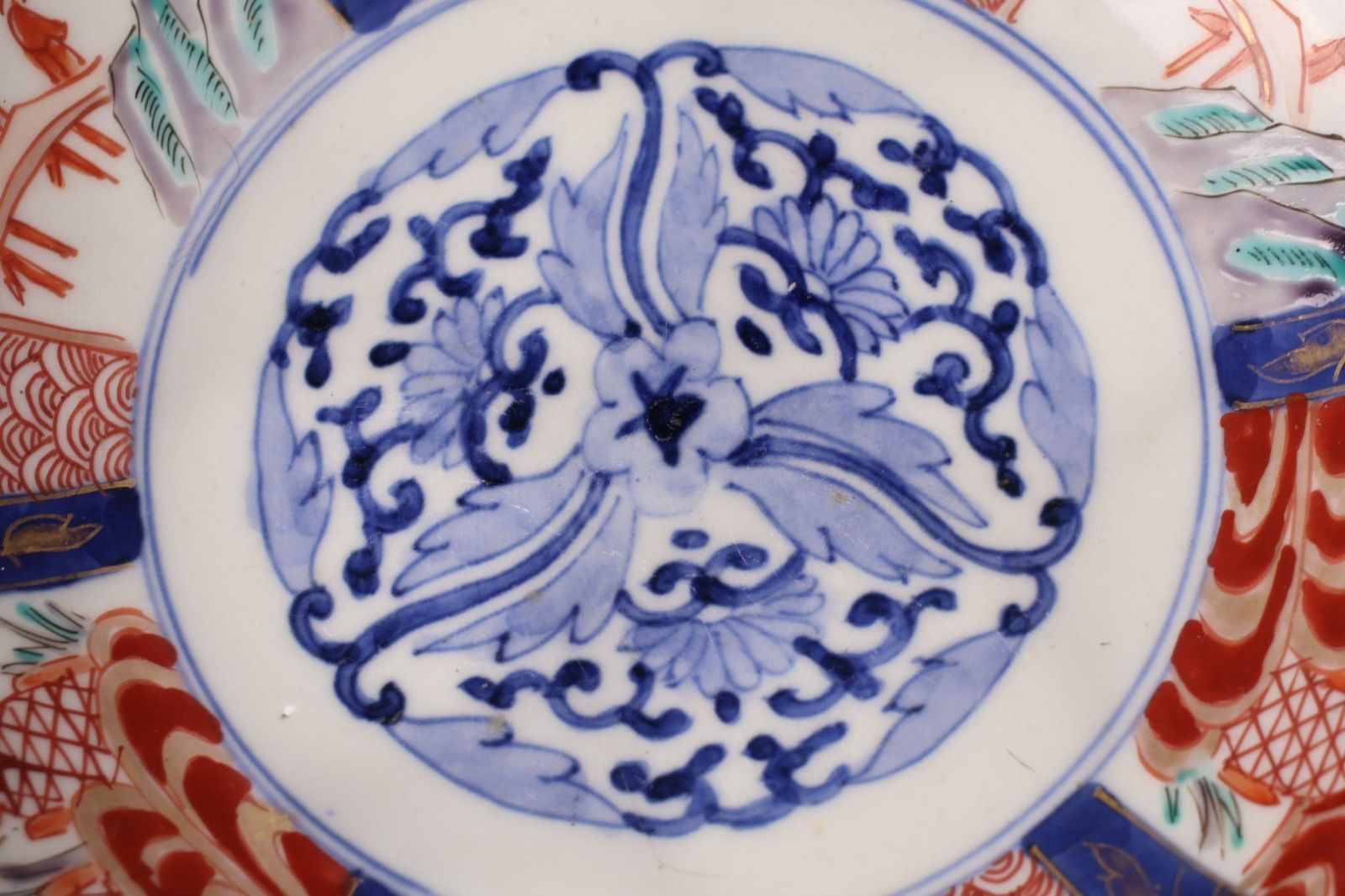 激安で季節を先取り。 849 錦手 花 鳳凰 古伊万里 伊万里焼 骨董 アンティーク 中鉢 詳細な