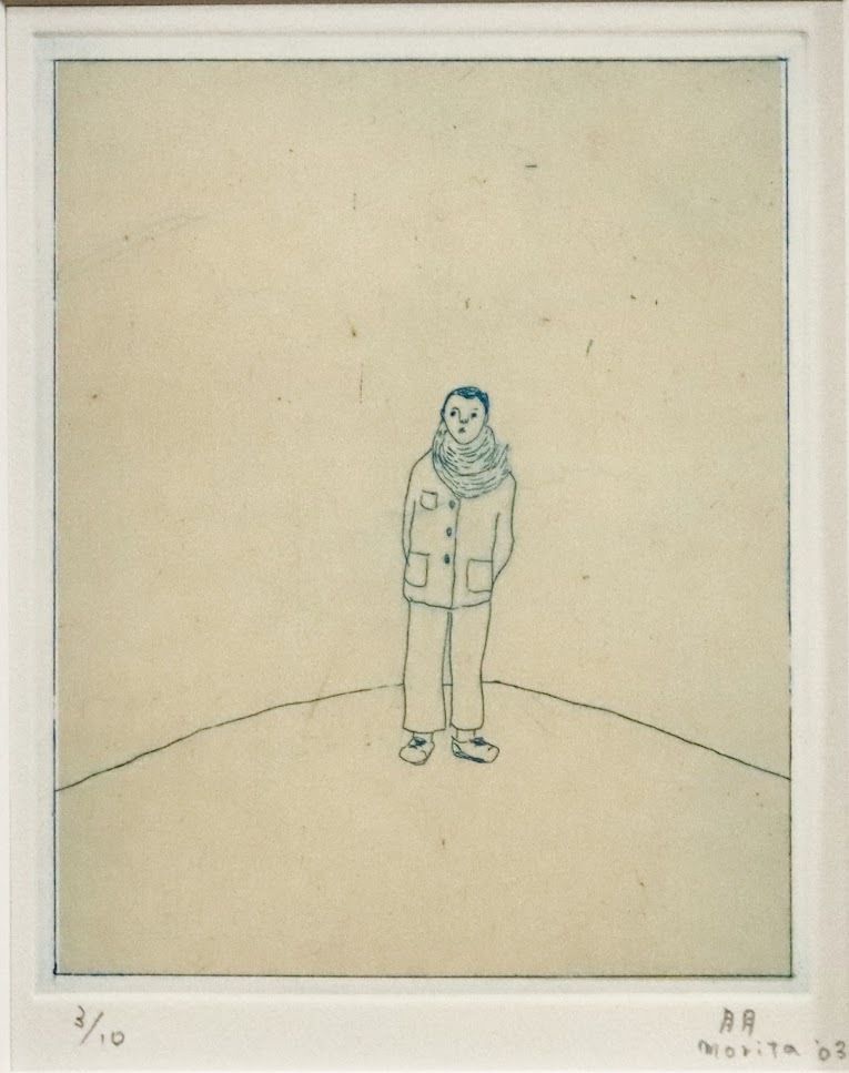 真作保証 森田朋 in my pocket 版画 銅版画 エッジング ED3|10 装丁画挿絵画家 個展多数開催 人気作家 R7-0116me