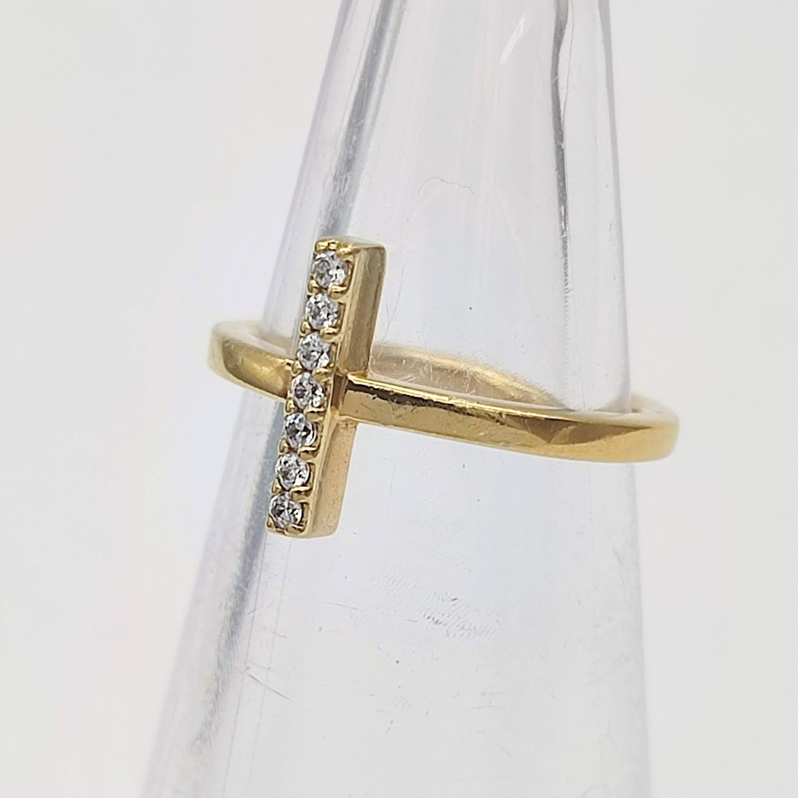 美品】Jouete ジュエッテ クロスデザインピンキーリング 美品】Jouete ジュエッテ クロスデザインピンキーリング