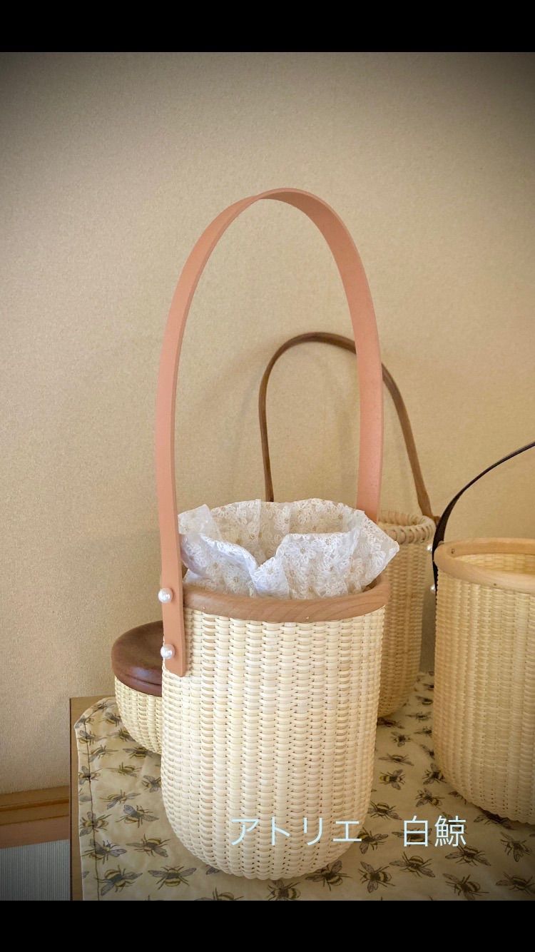 ナンタケットバスケット 11Inch roundエボニーオーバレイハンドル