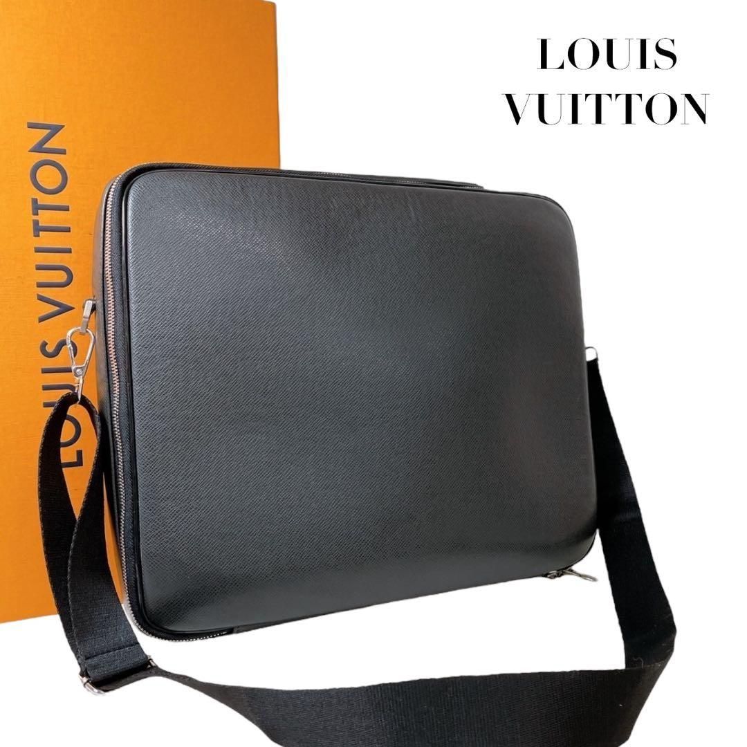 価格交渉 質問大 LOUIS VUITTON ルイヴィトン ビジネスバッグ ポルトオルディナトゥール オデッサ ? メンズ 通勤 出張 A4可 感 上質 レザー ブラック グレー 書類鞄 人気モデル 3371