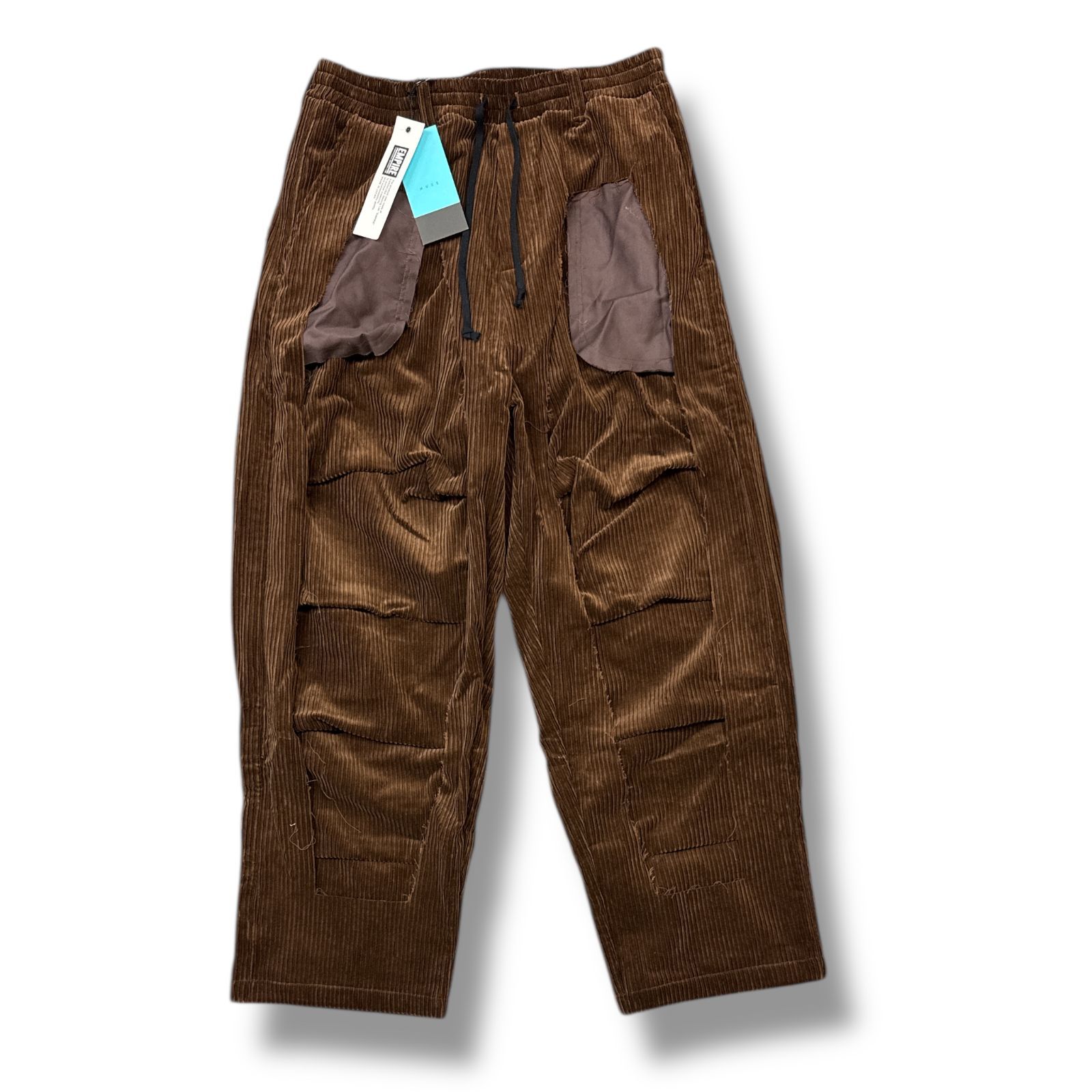 MUZE - CORDUROY 3D TROUSERS(BROWN) ミューズ