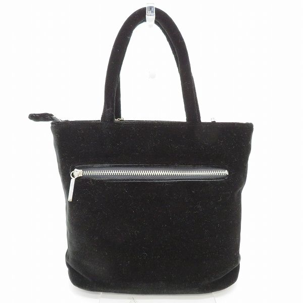 クレージュ courreges ヴィンテージ ベロア トート ハンドバッグ