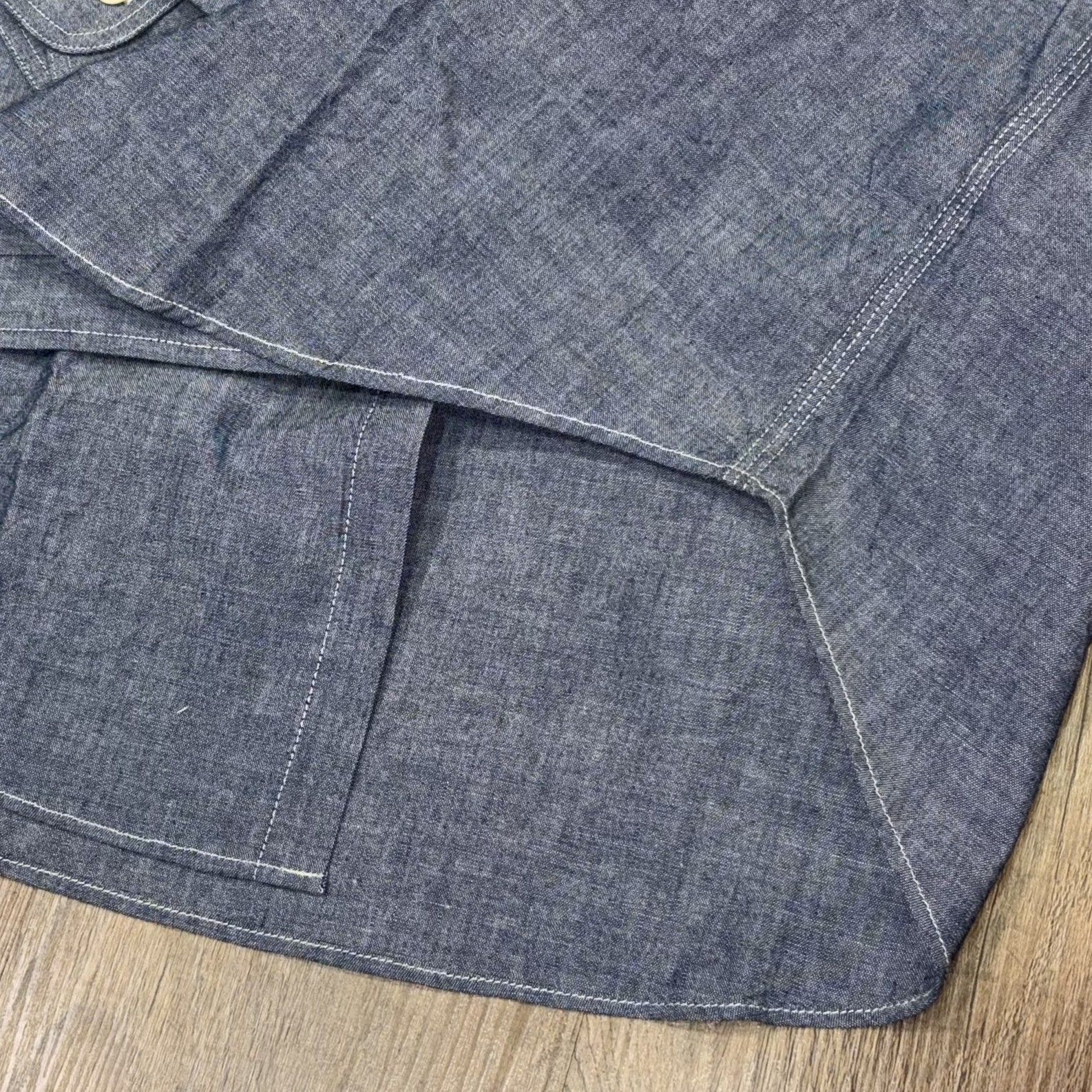 ブルーシャンブレー ワークシャツ