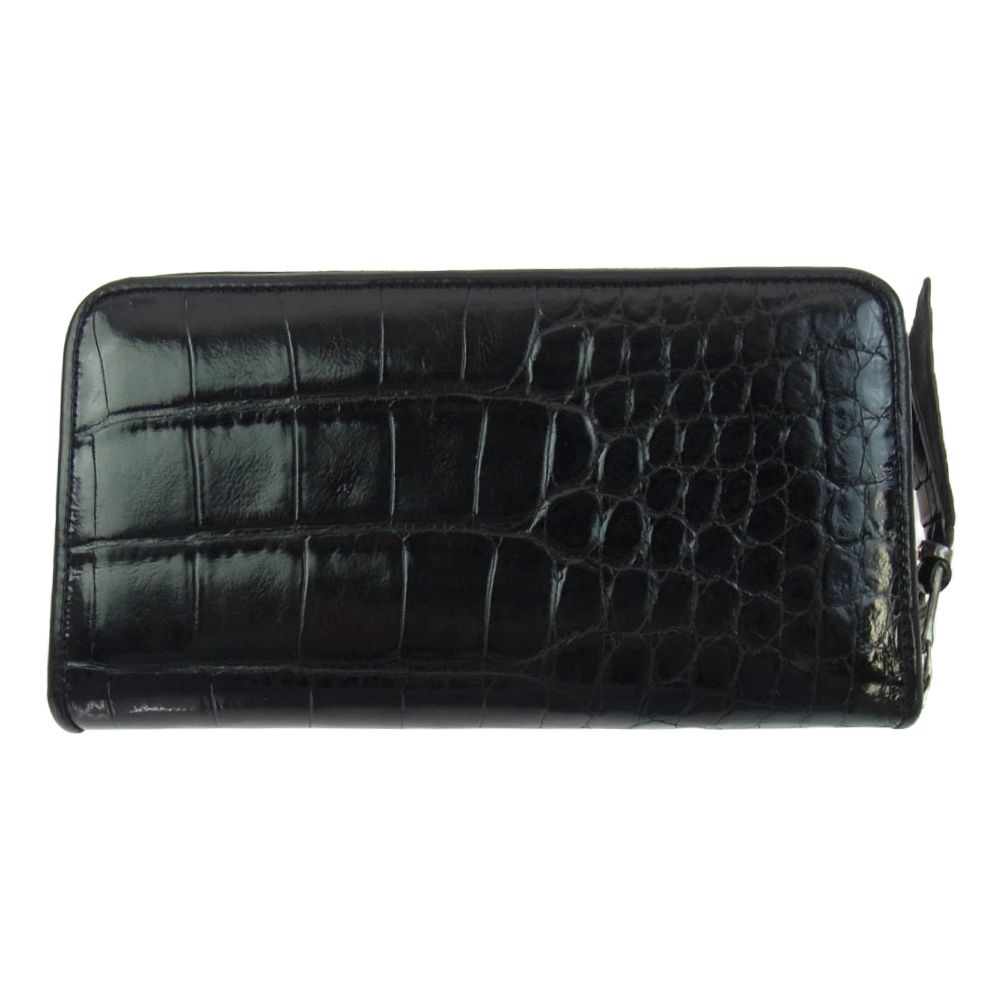 bwlビルウォールレザー20万長財布ウォレットアリゲーターテイルワニ革