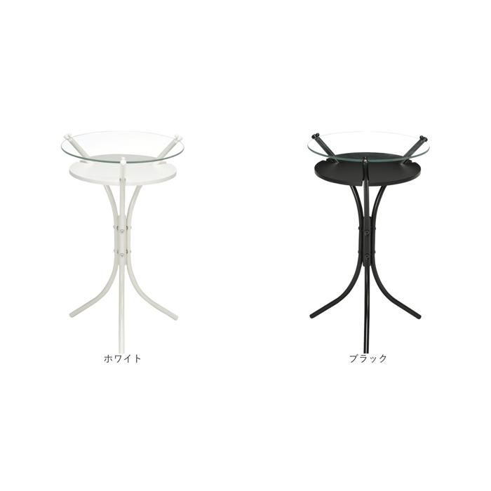 NK-310 ガラストップサイドテーブル サイドテーブル おしゃれ 丸 NK