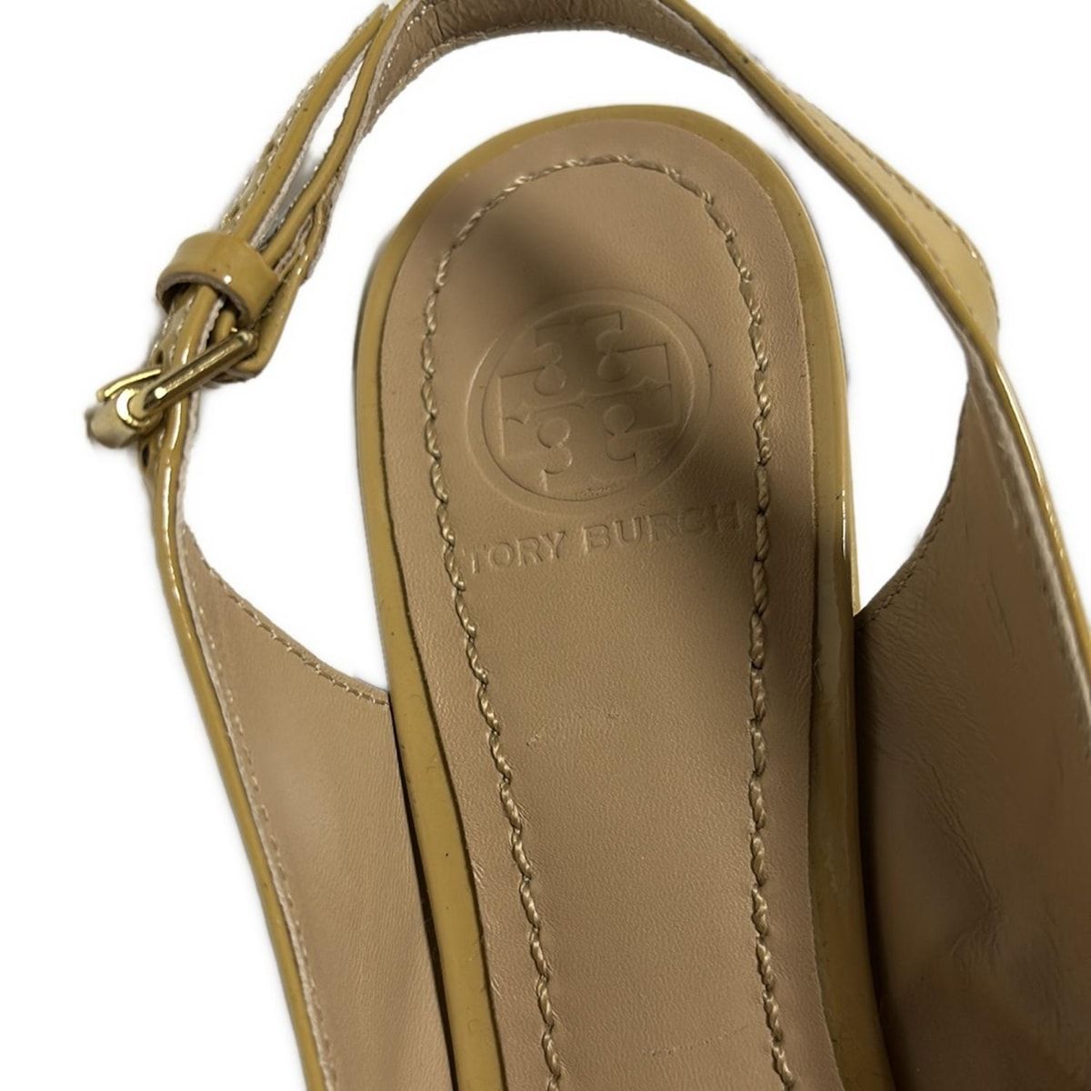 極美品 トリーバーチ ブラウンTORYBURCH size6 ウェッジソール TORY BURCH(トリーバーチ) サンダル 6M レディース - ライト