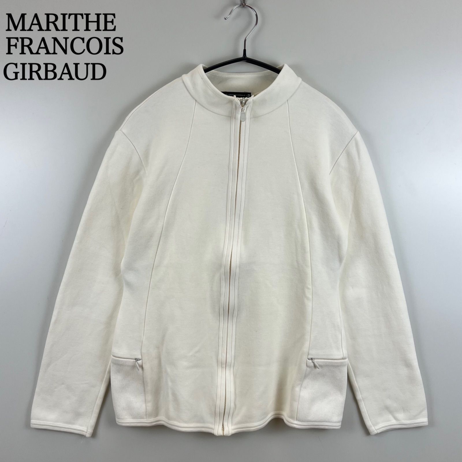 MARITHE FRANCOIS GIRBAUD 00s y2k archive WHITE zip jacket M マリテ