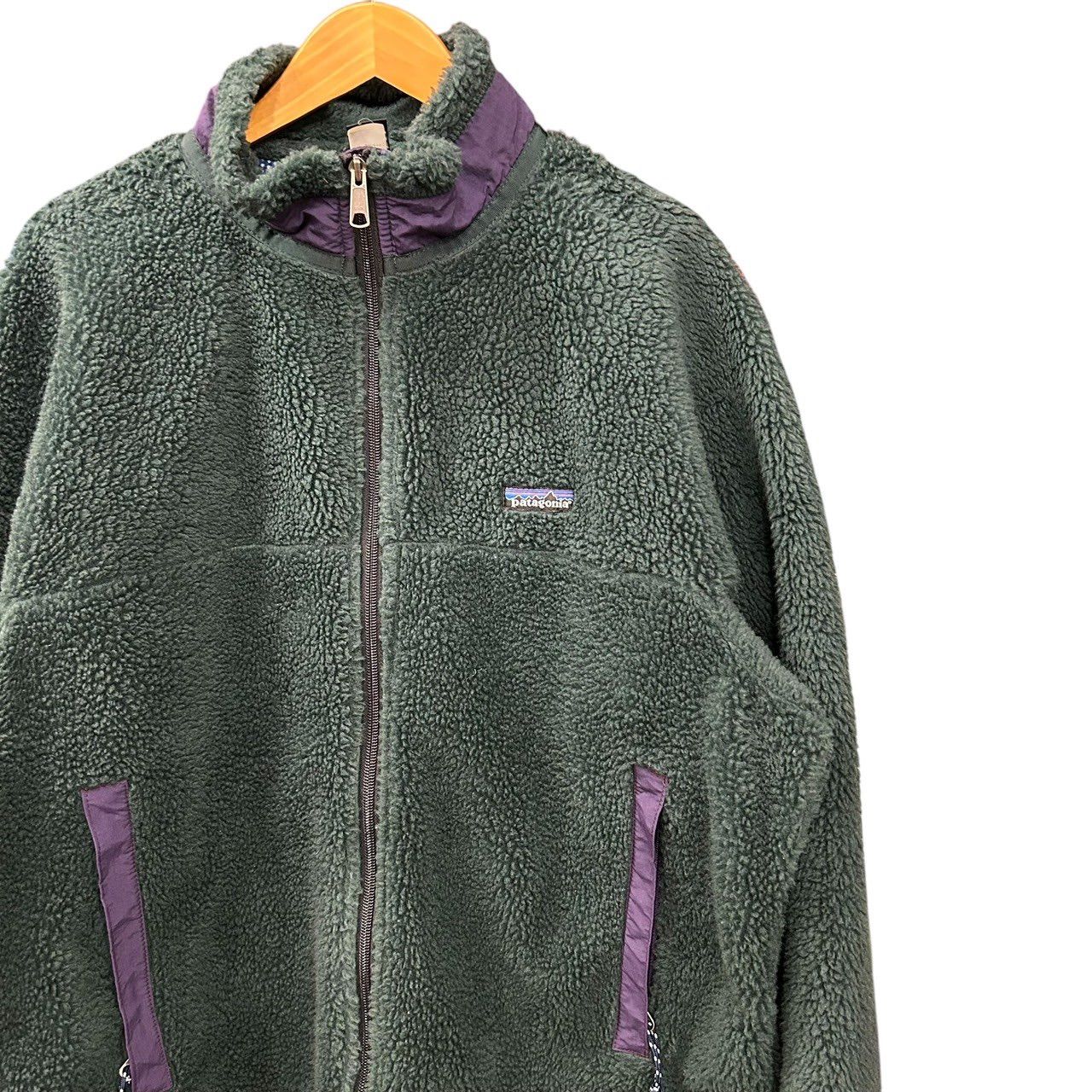 90s ビンテージ パタゴニア レトロX フリースジャケット XL グリーン 初期型 90年代 ヴィンテージ アメリカ製 patagonia