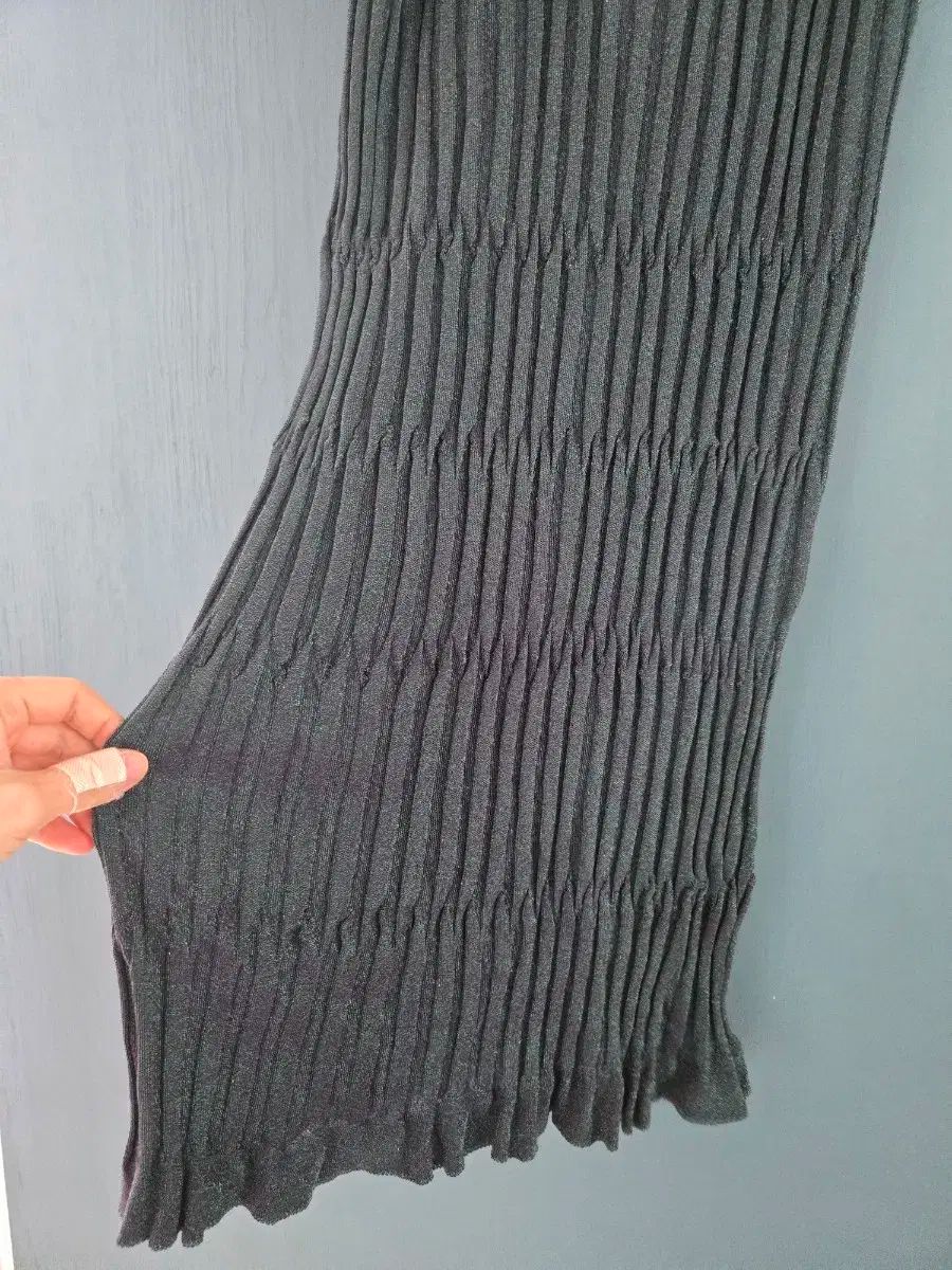 グリッター リブニットスカート