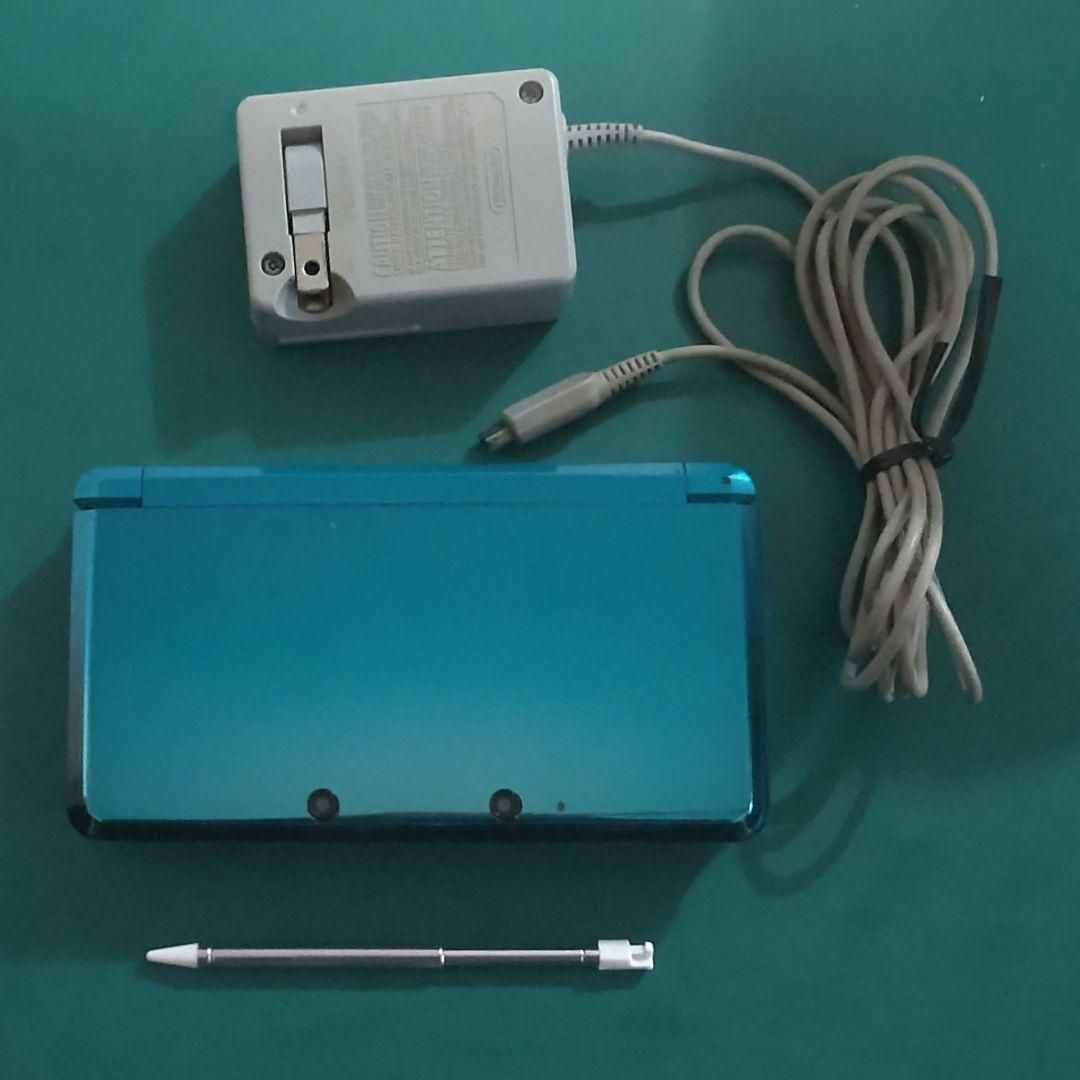 ニンテンドー3DS - F88【中古・良品】Nintendo 3DS Aqua Blue 充電器SD付き F88【中古・良品】Nintendo 3DS Aqua Blue 充電器SD付き 1025
