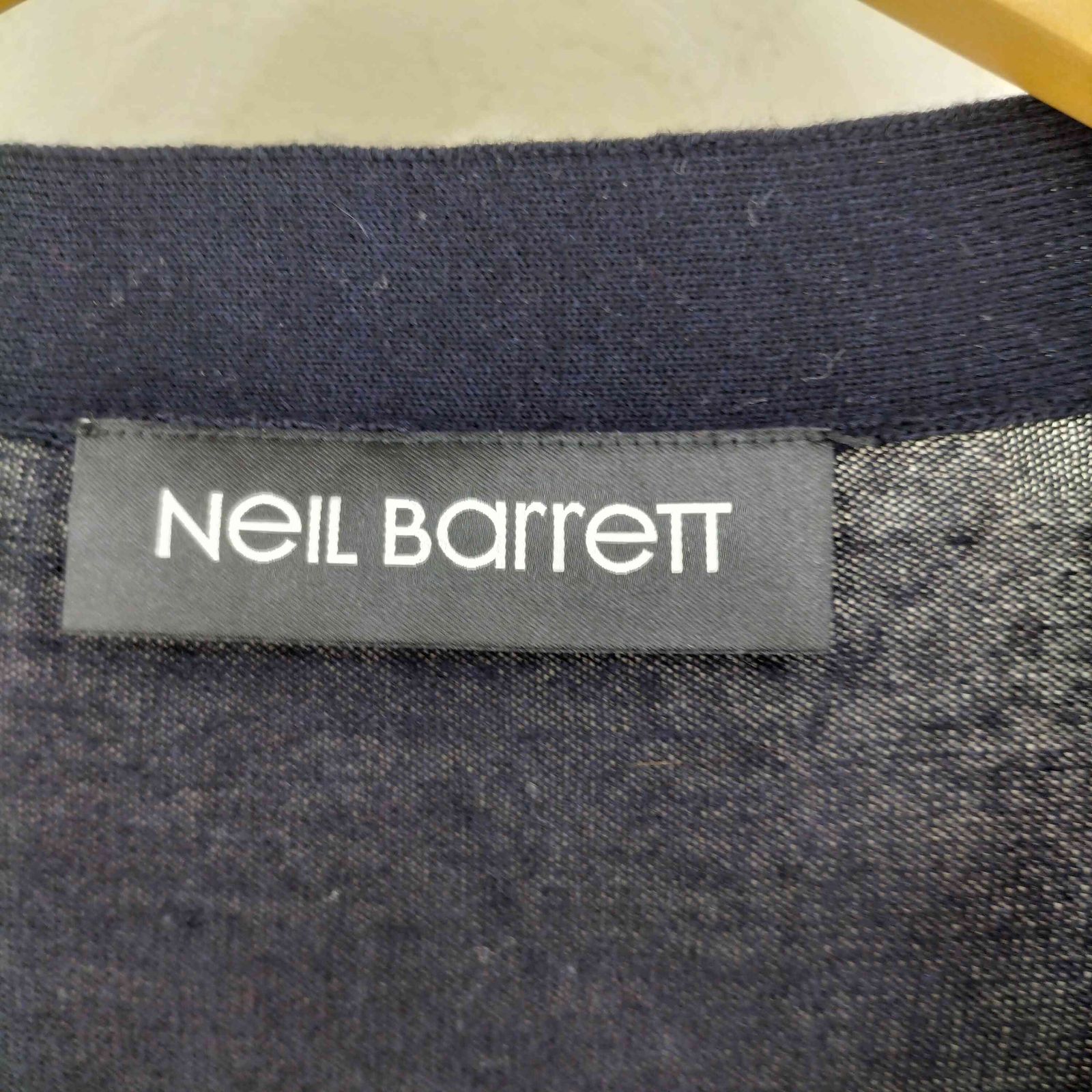 ニールバレット NEIL BARRETT シルクカシミヤ混 デザインカーディガン 