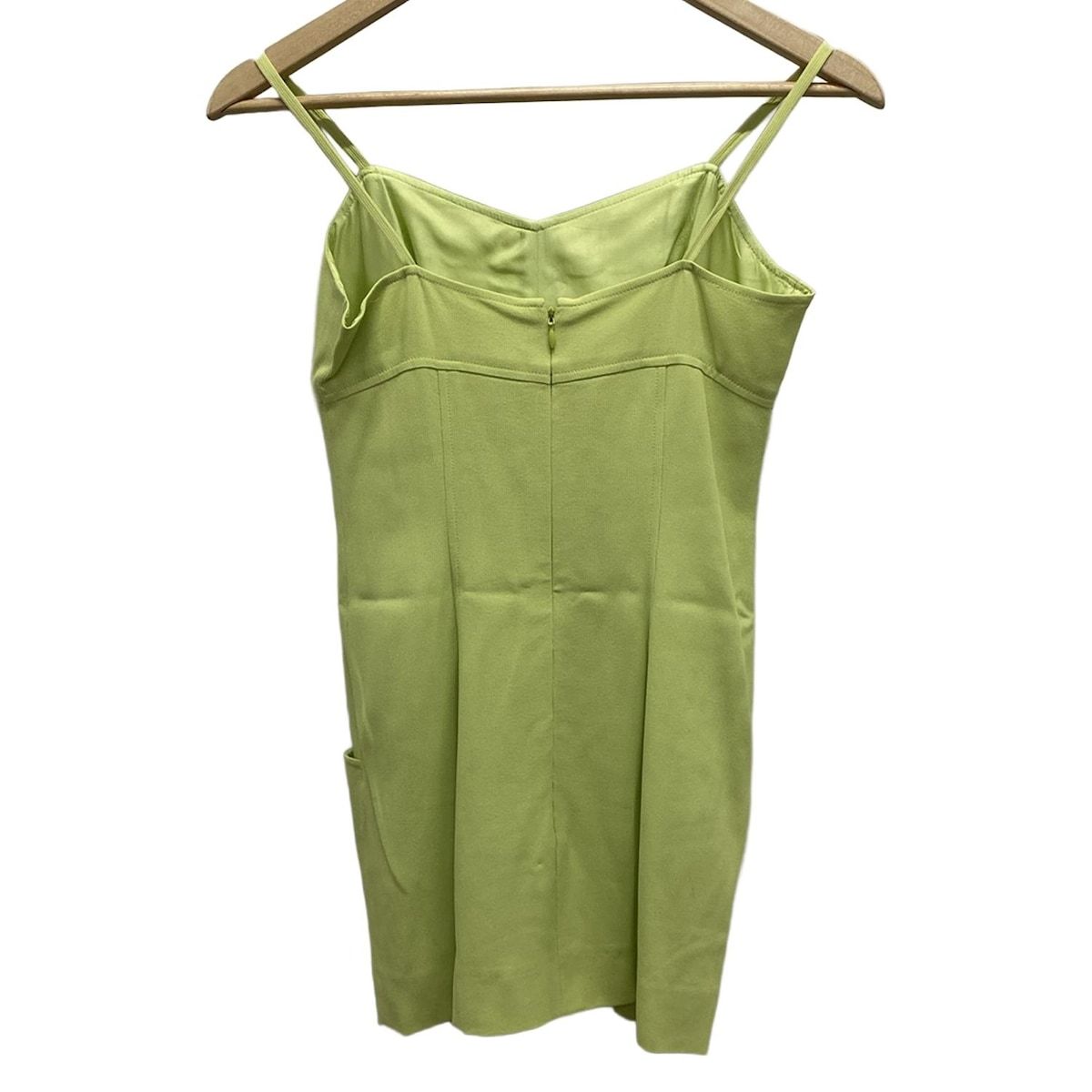 CHANEL シャネル ワンピース レディース - P07474 イエローグリーン キャミワンピ ミニ