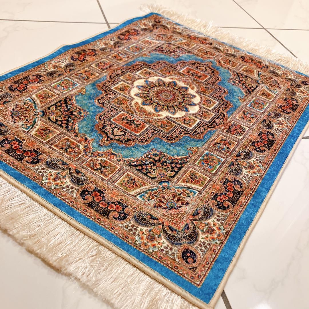アンティーク イスファハン産 ペルシャ絨毯 209×137cm - ラグ・カーペット