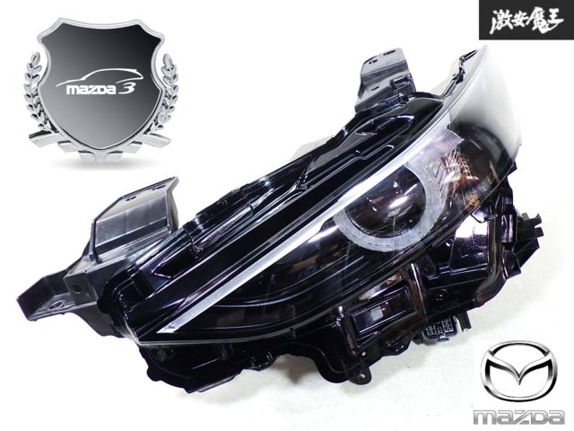 極上品 マツダ 純正 BPEP BP5P MAZDA3 マツダ3 LED ヘッドライト ヘッドランプ 左 左側 助手席 KOITO 100-65191 打刻:1L  即納