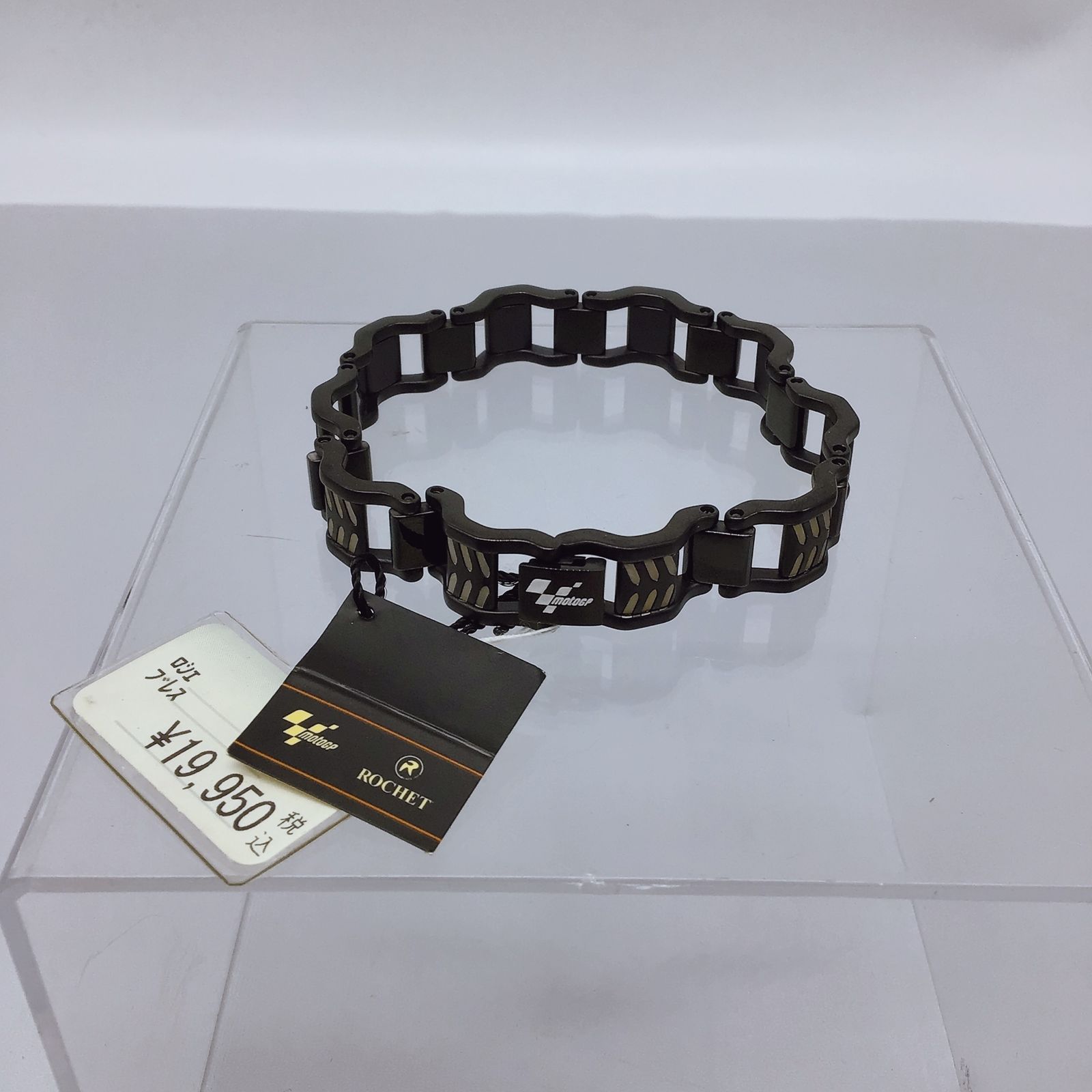 3439 【未使用】 ROCHET ロシェ ブレスレット 黒系 ブラック YB40081 