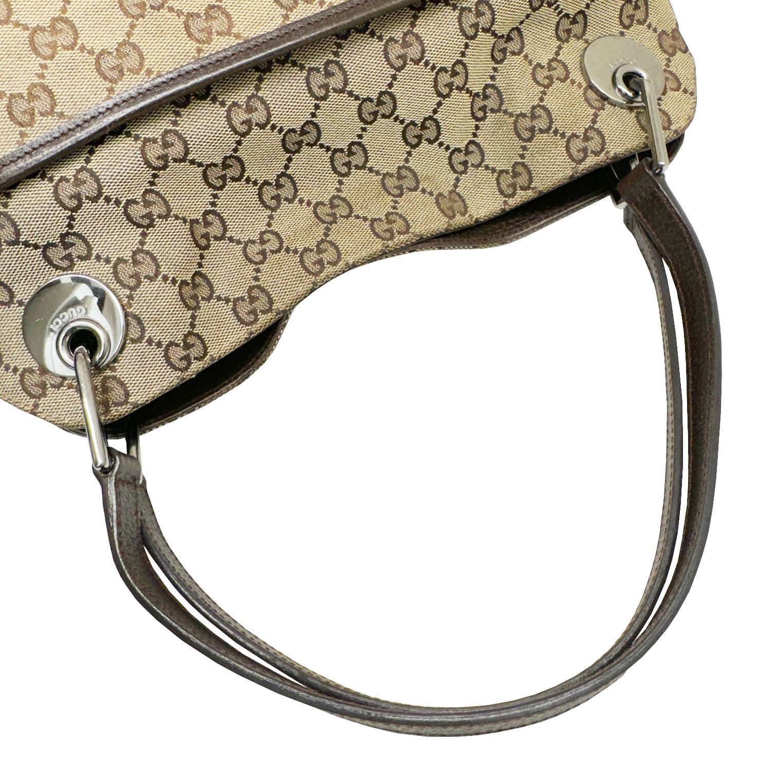 GUCCI グッチ GGキャンバス トートバッグ 121023 レザー キャンバス 